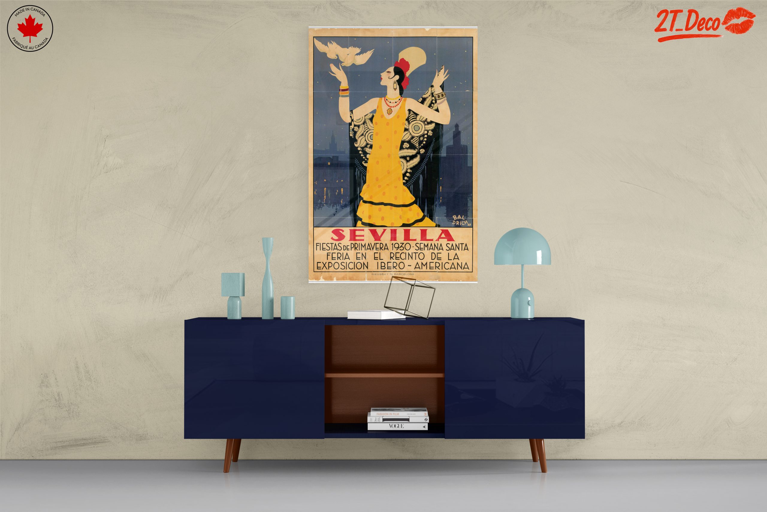 Seville 1930 Vintage Exhibition Poster - Image 8