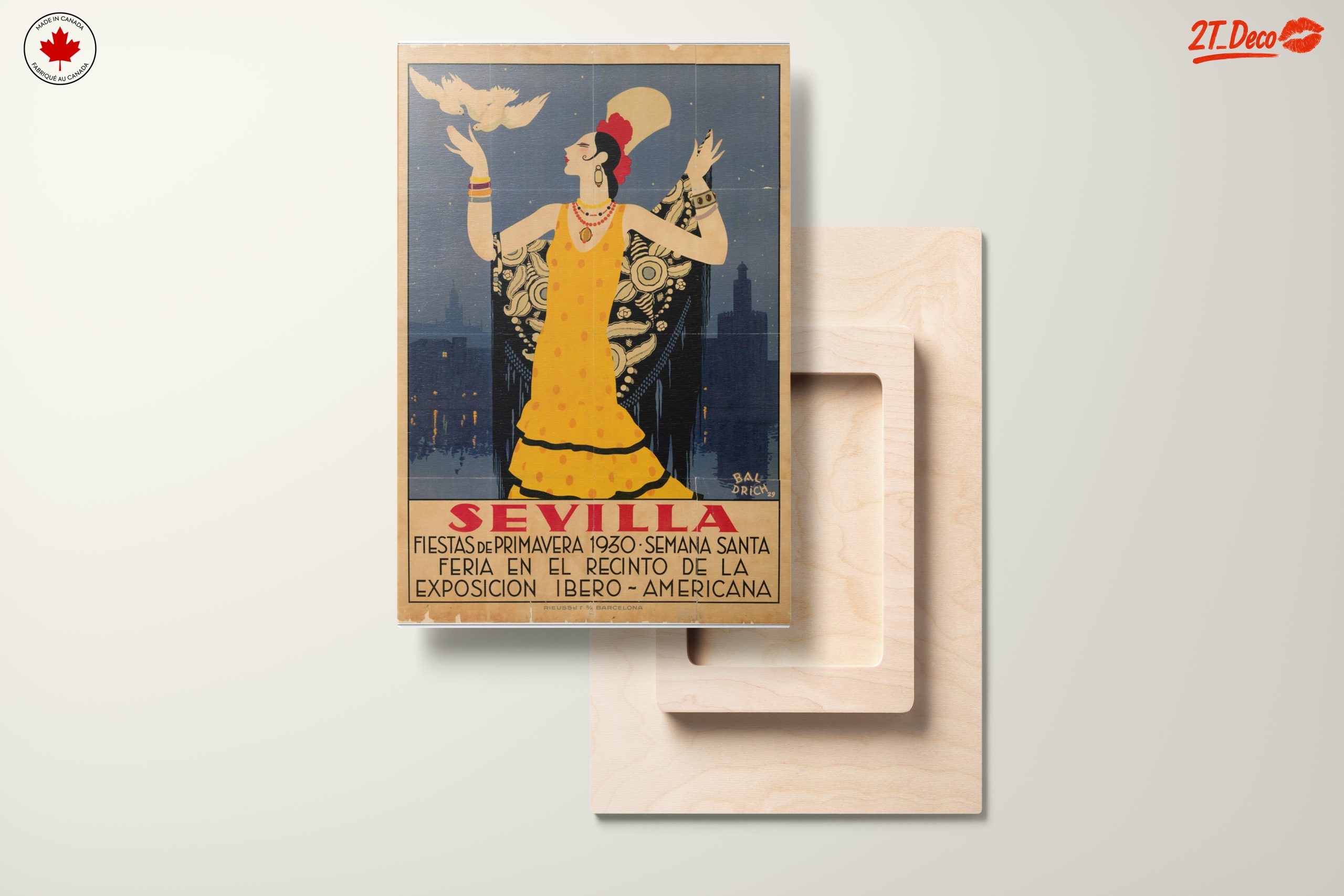 Seville 1930 Vintage Exhibition Poster - Image 11