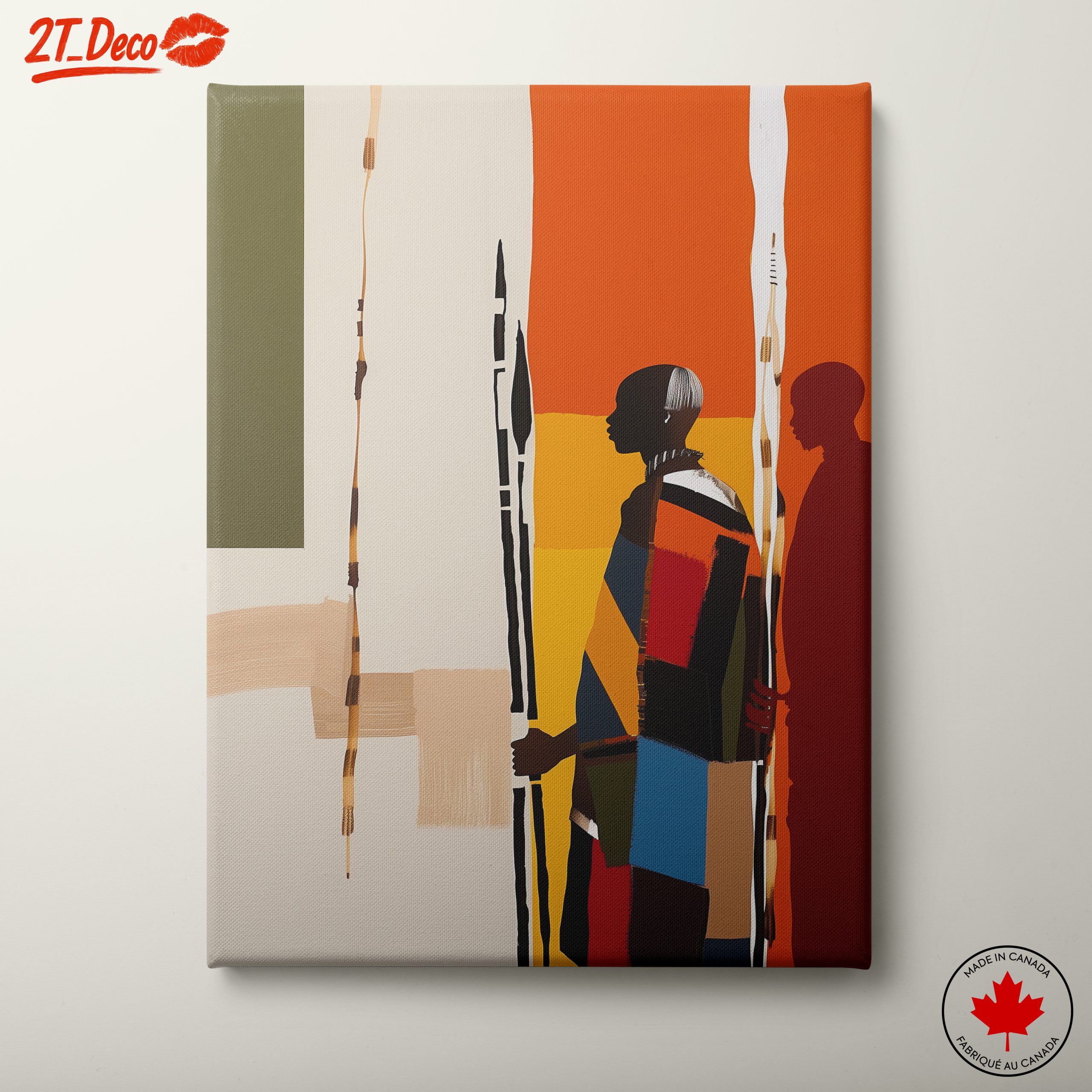 Colorful Afro Art Silhouettes