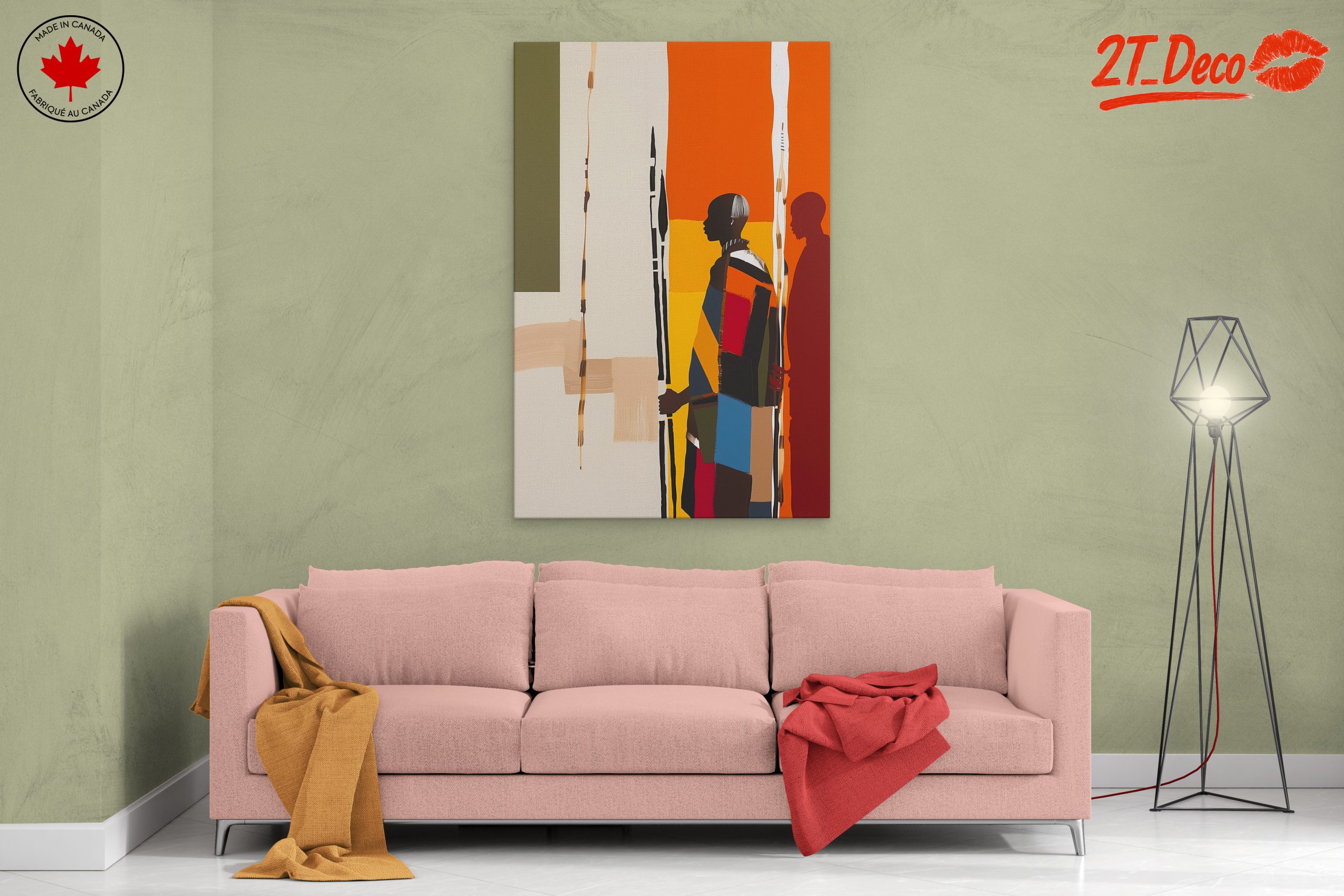Colorful Afro Art Silhouettes - Image 2