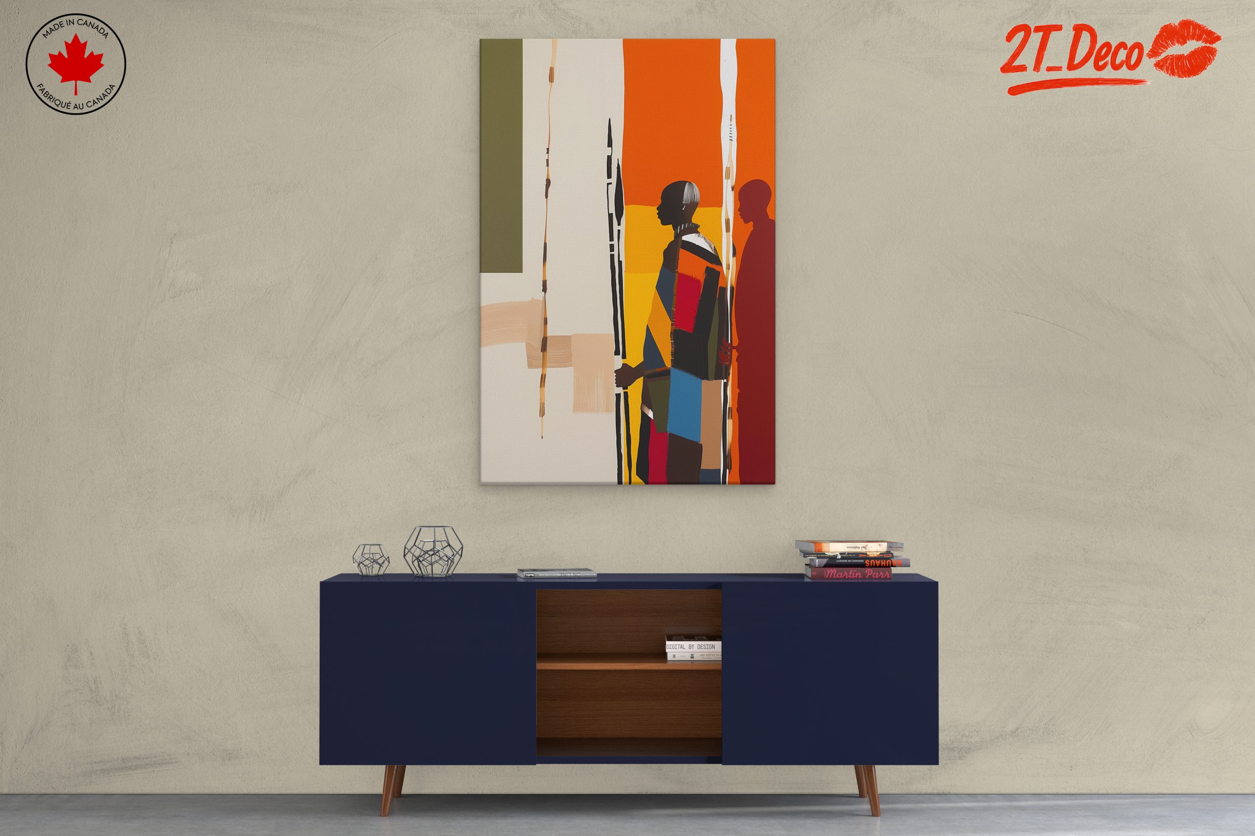 Colorful Afro Art Silhouettes - Image 3
