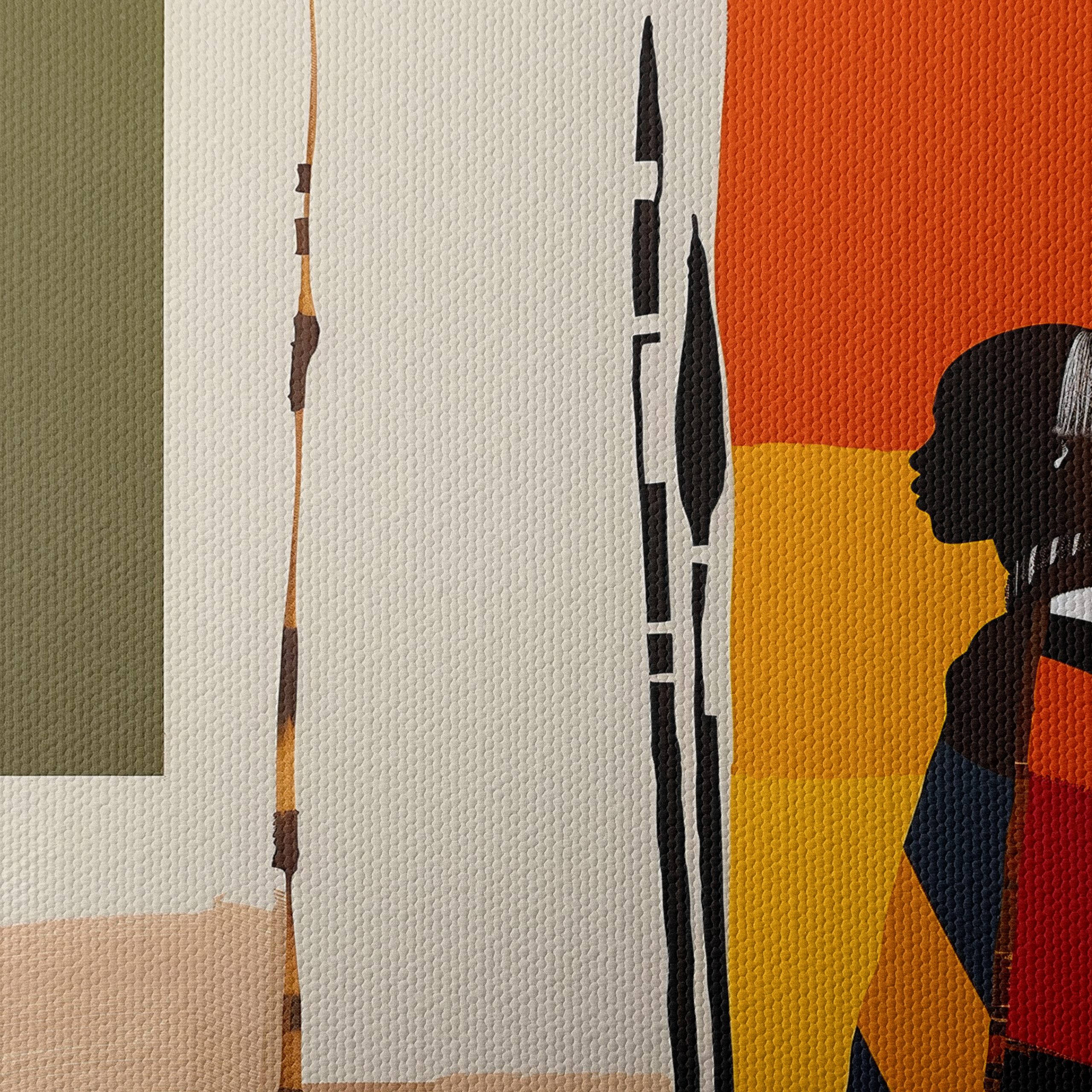 Colorful Afro Art Silhouettes - Image 4