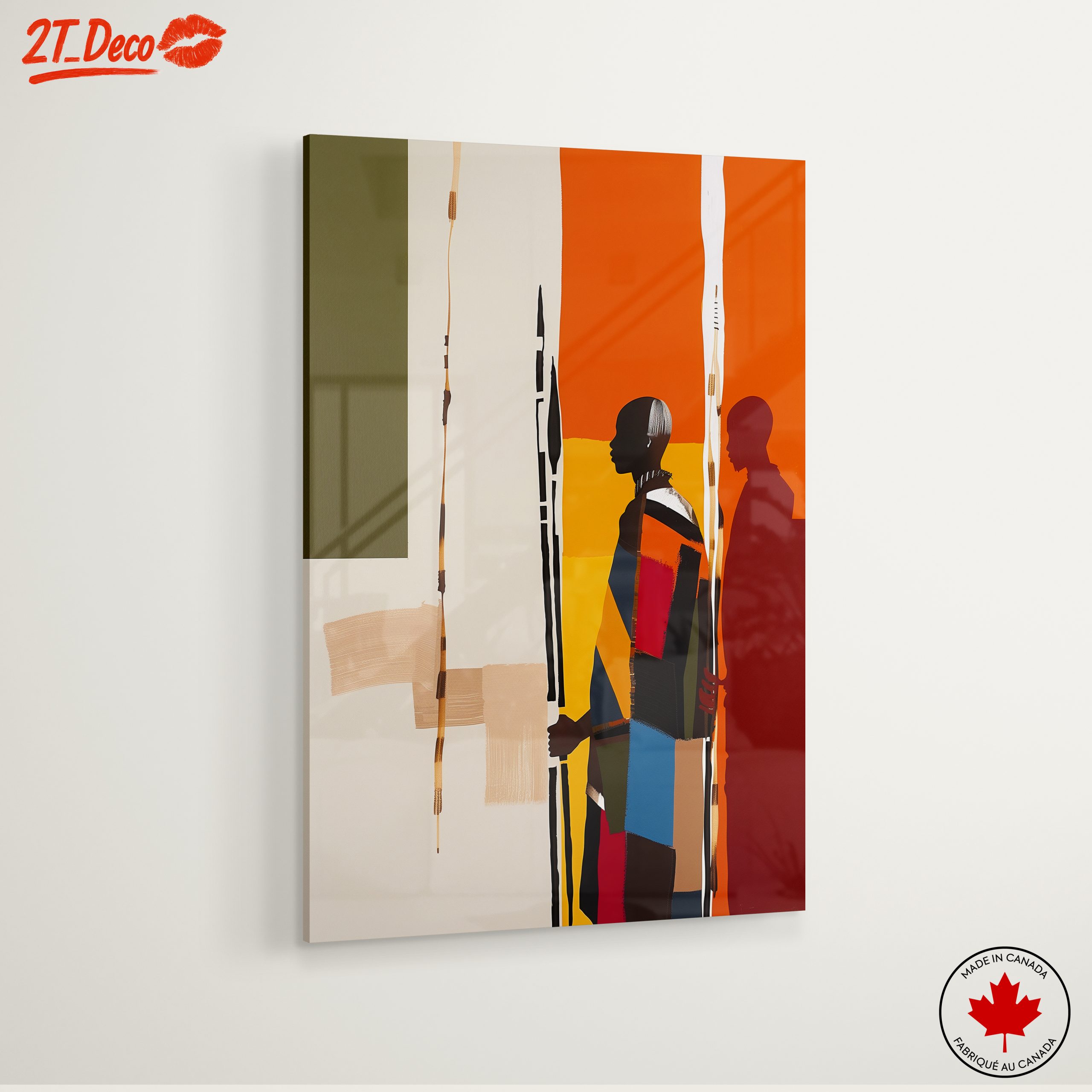 Colorful Afro Art Silhouettes - Image 6