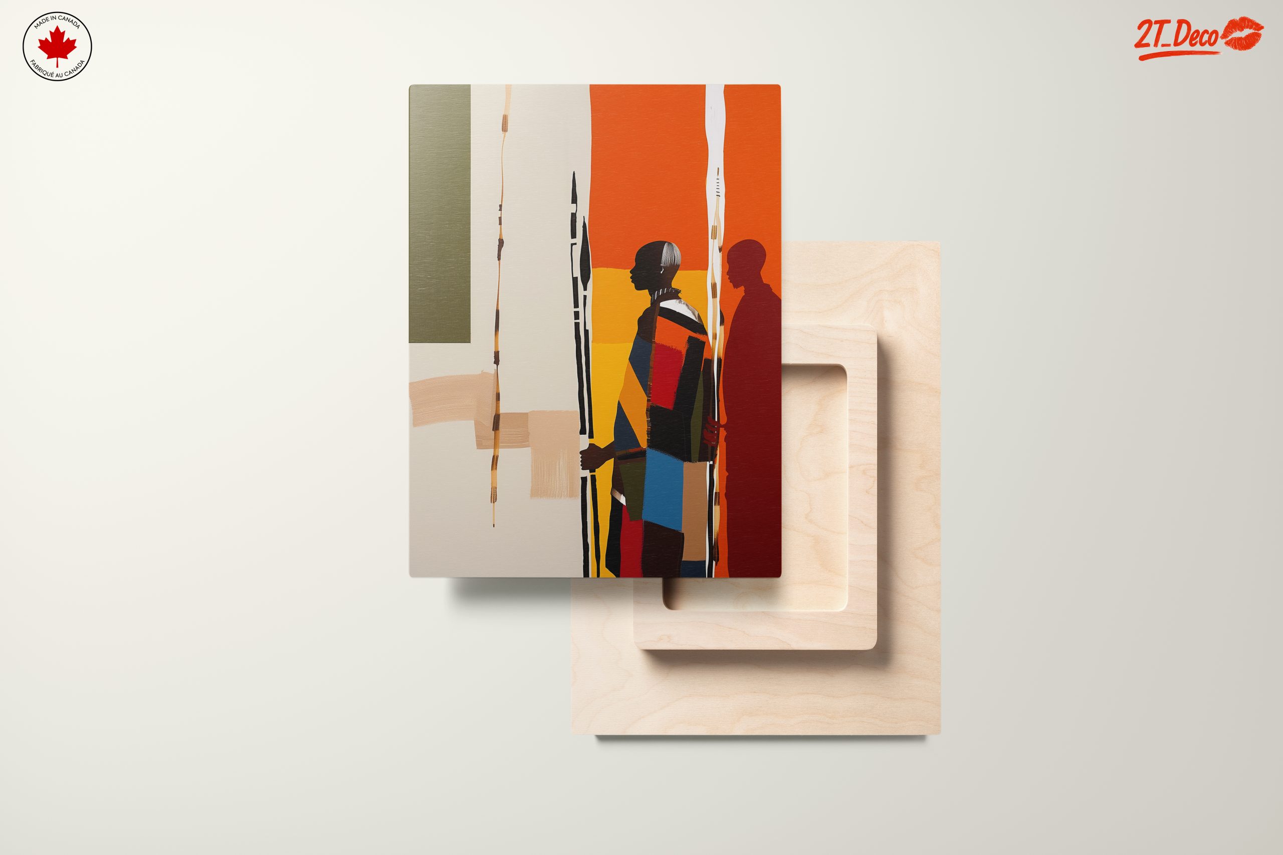 Colorful Afro Art Silhouettes - Image 11