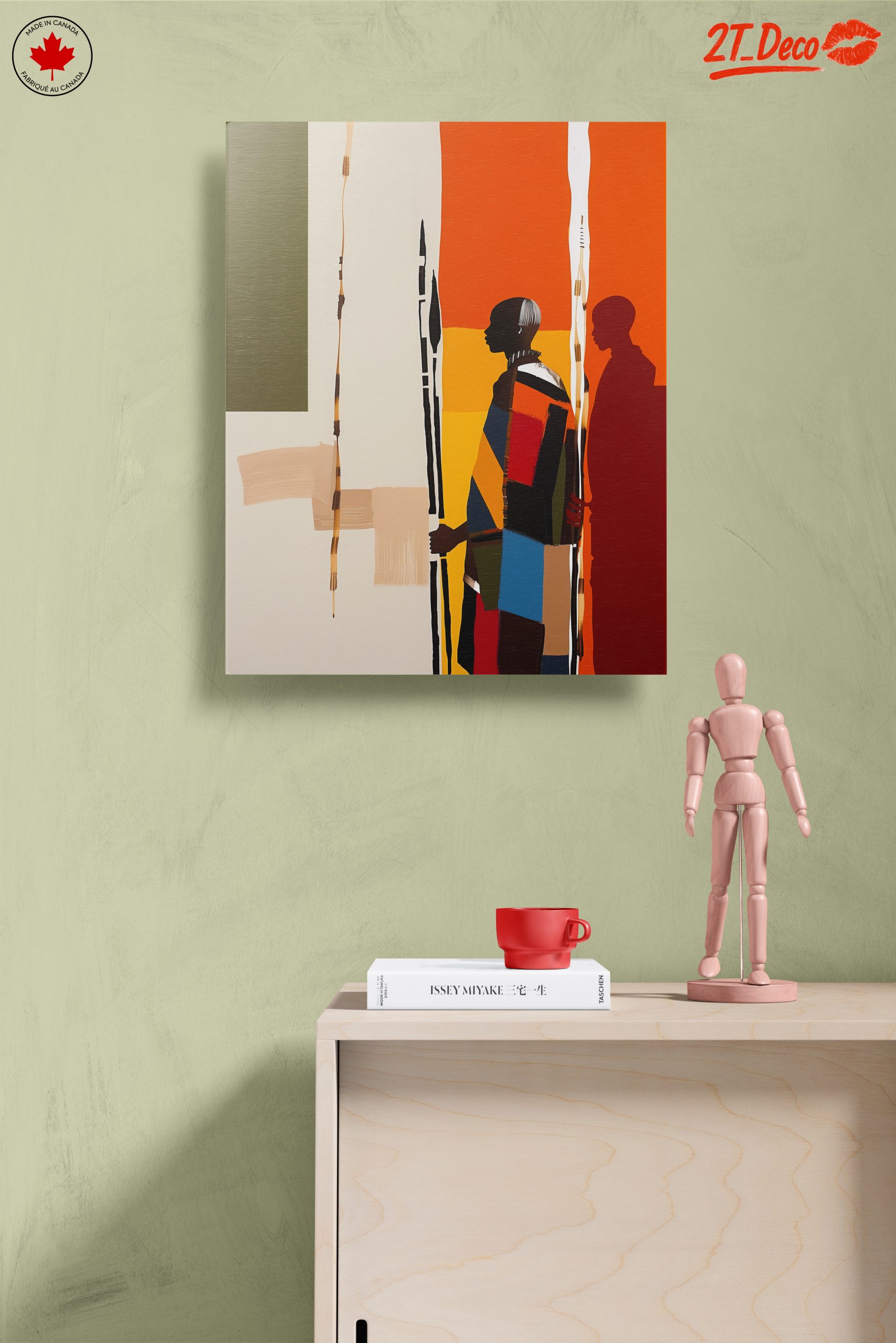 Colorful Afro Art Silhouettes - Image 14