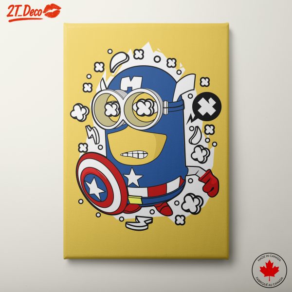 Playful Cartoon Character with Shield