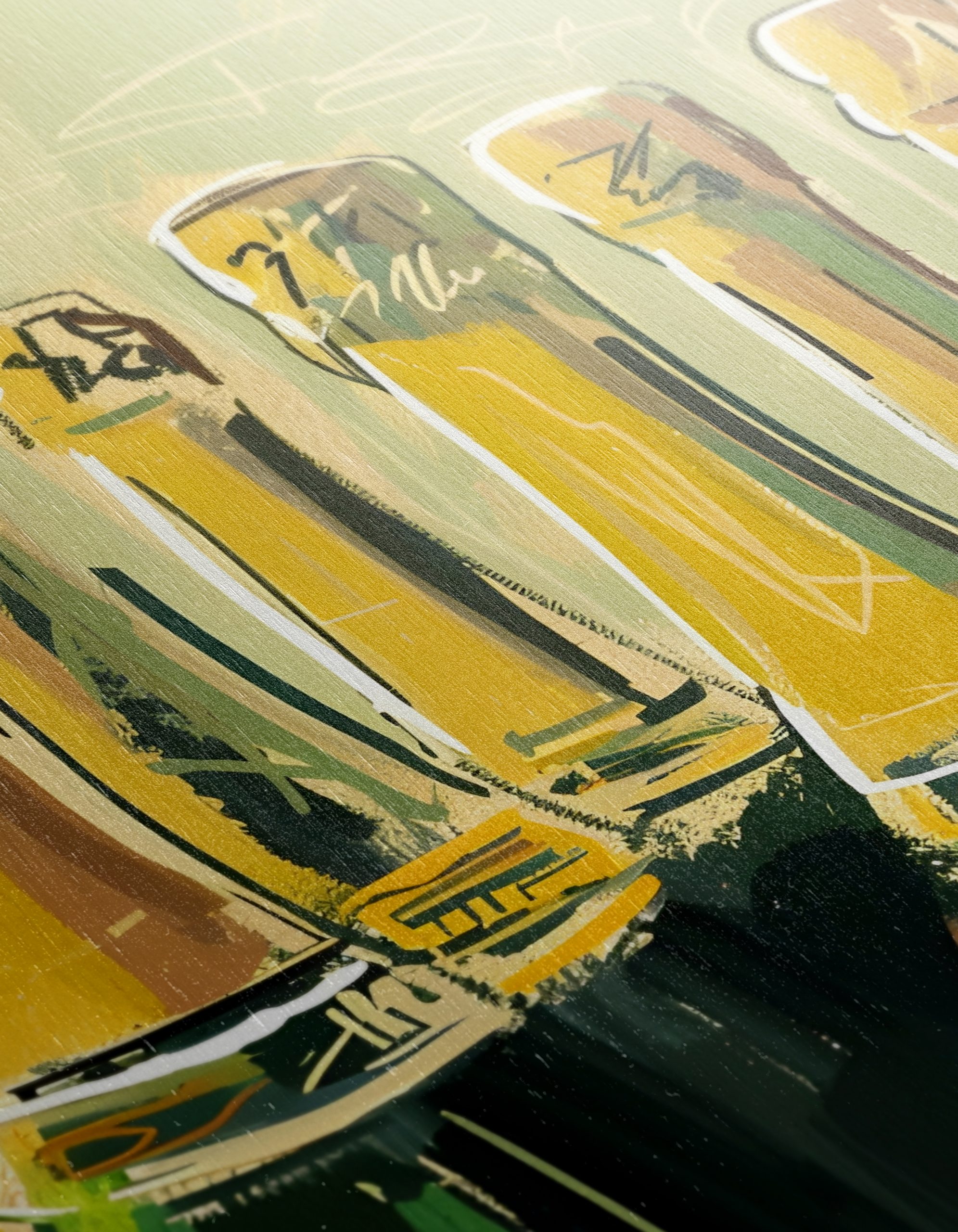 Stylized Champagne Bottles Artwork - Image 12
