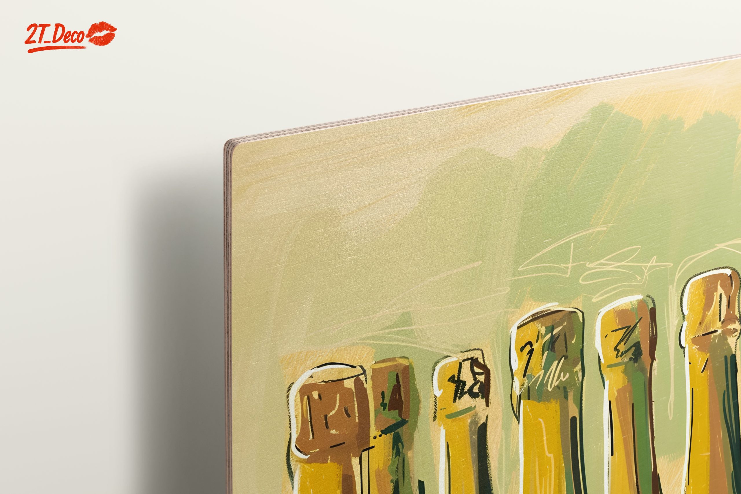 Stylized Champagne Bottles Artwork - Image 15