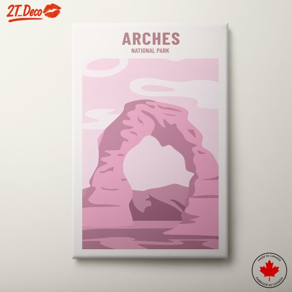 Stylized Arches National Park Artwork
