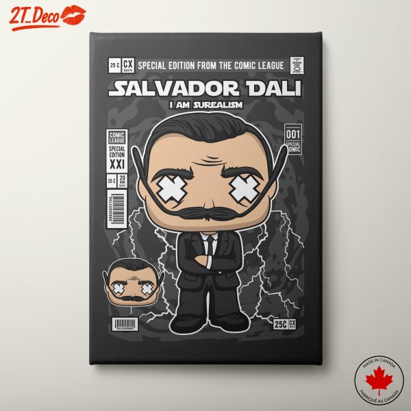 Salvador Dali Pop Art Character