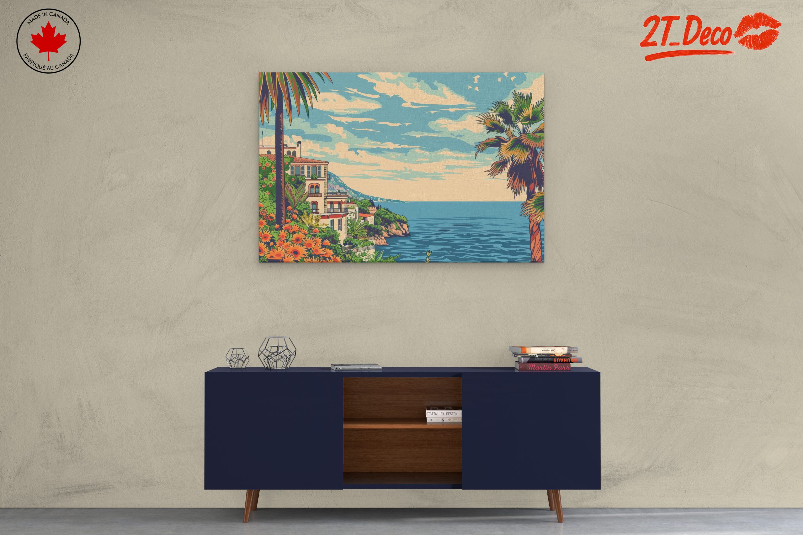 Serene Coastal Landscape with Tropical Palms - Image 3