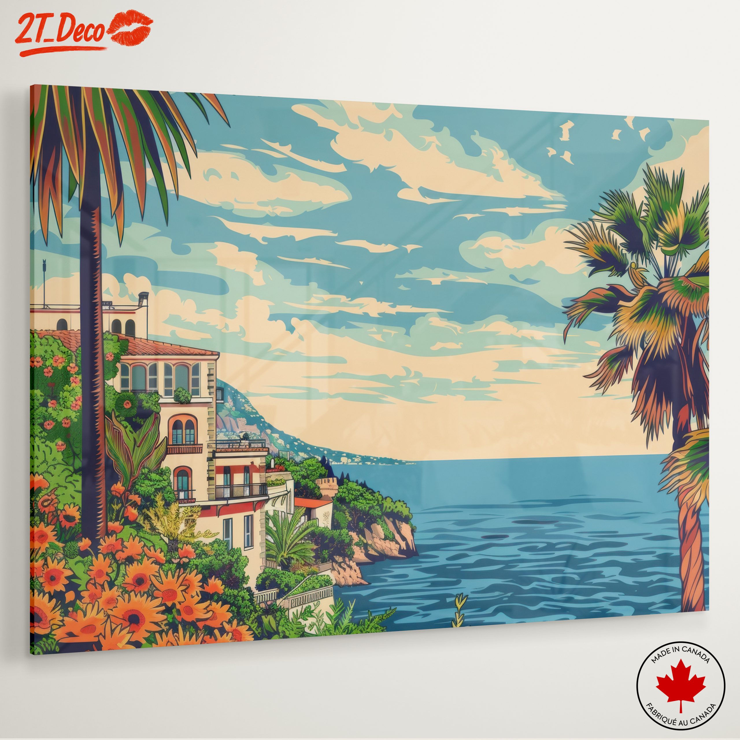 Serene Coastal Landscape with Tropical Palms - Image 6