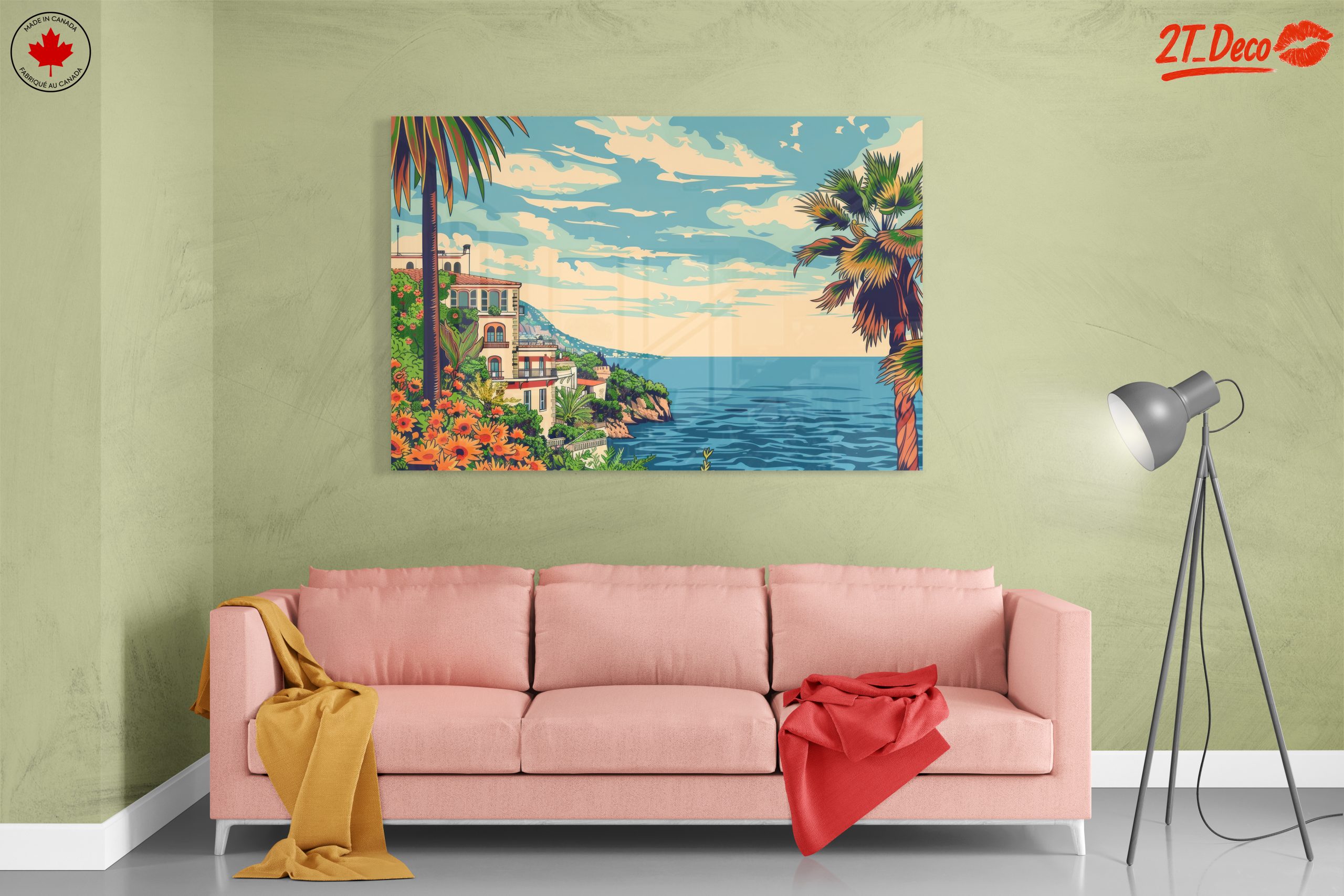 Serene Coastal Landscape with Tropical Palms - Image 7