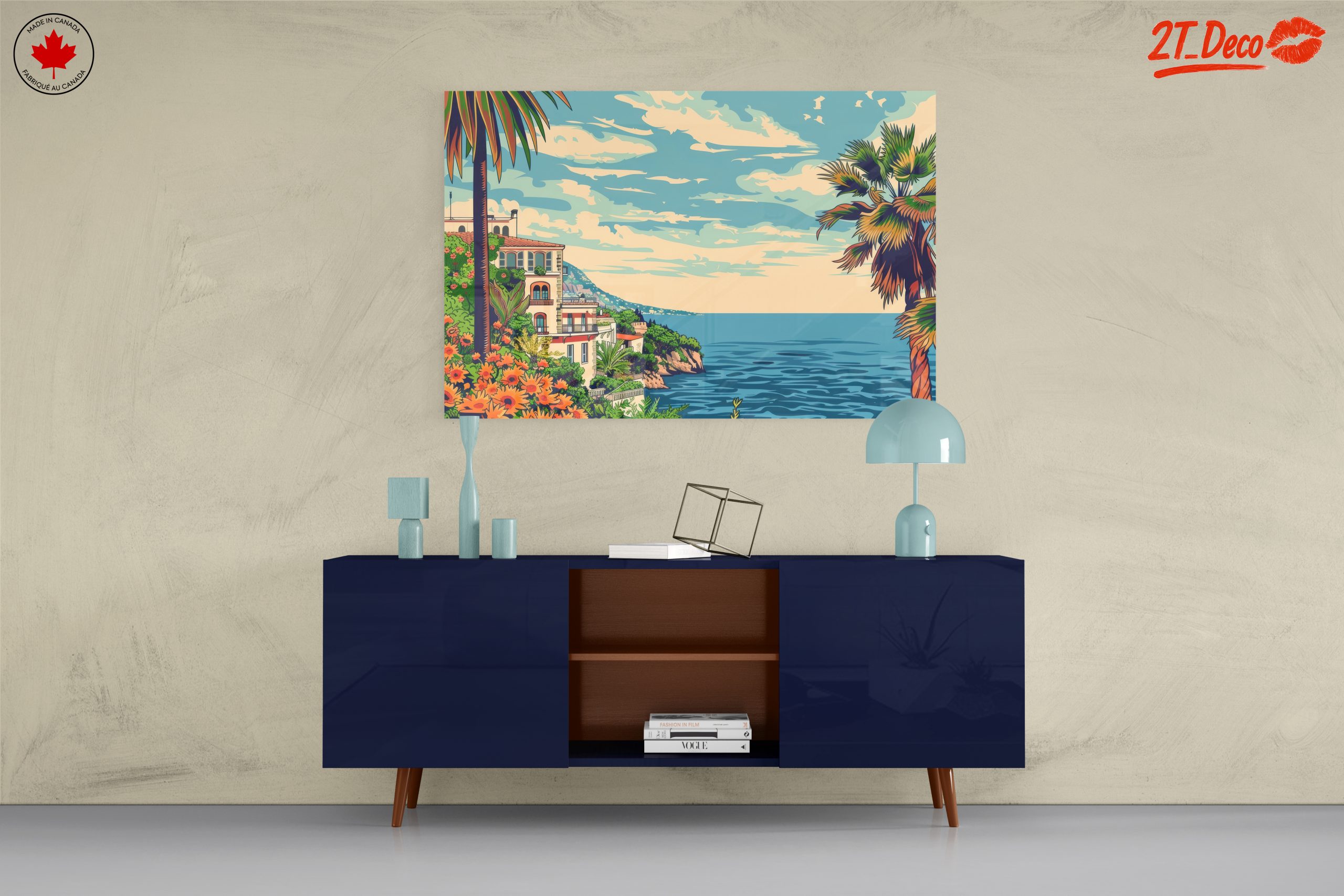 Serene Coastal Landscape with Tropical Palms - Image 8