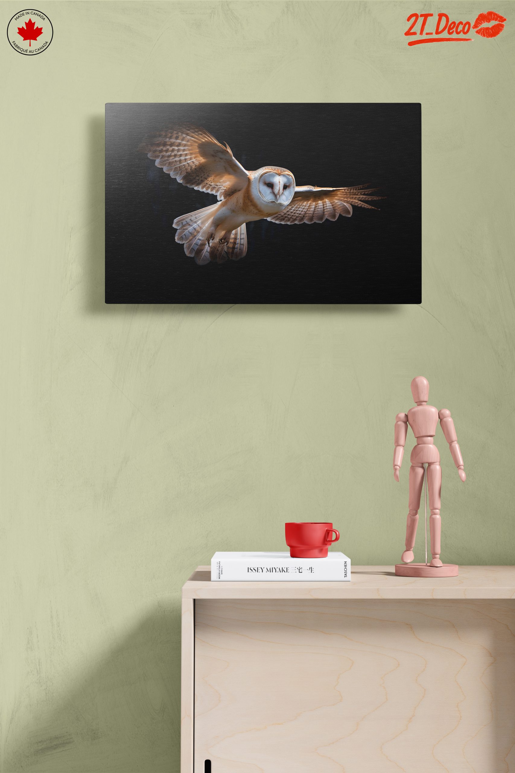 Stunning Owl in Flight Wall Art - Image 14