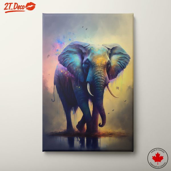 Vibrant Elephant Wall Art