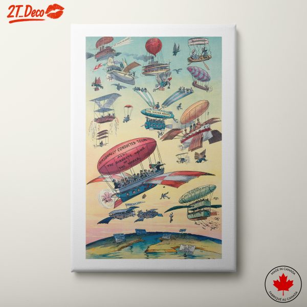 Whimsical Vintage Flight Illustrations