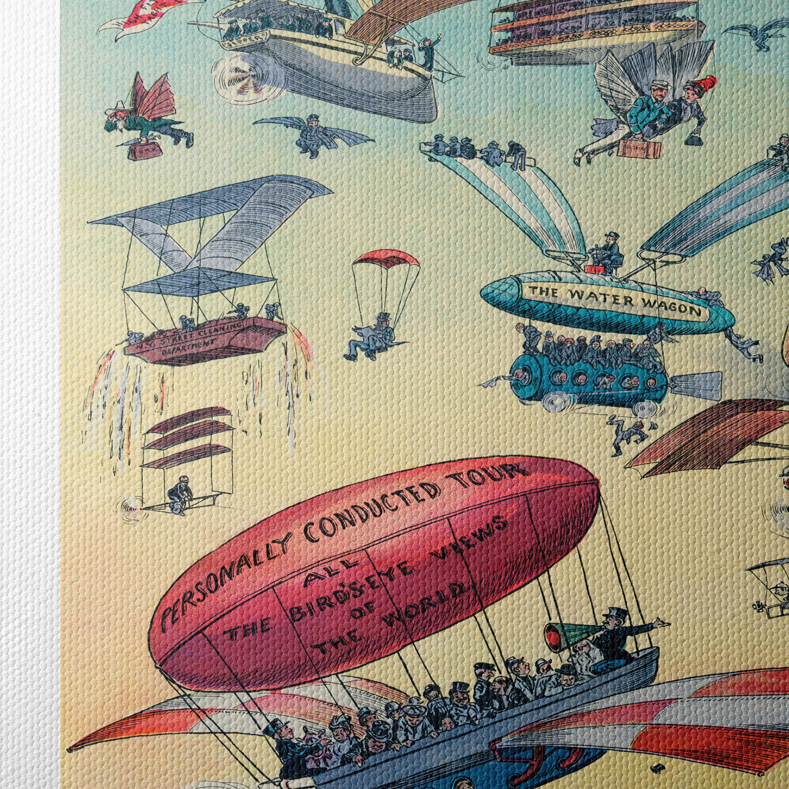Whimsical Vintage Flight Illustrations - Image 4