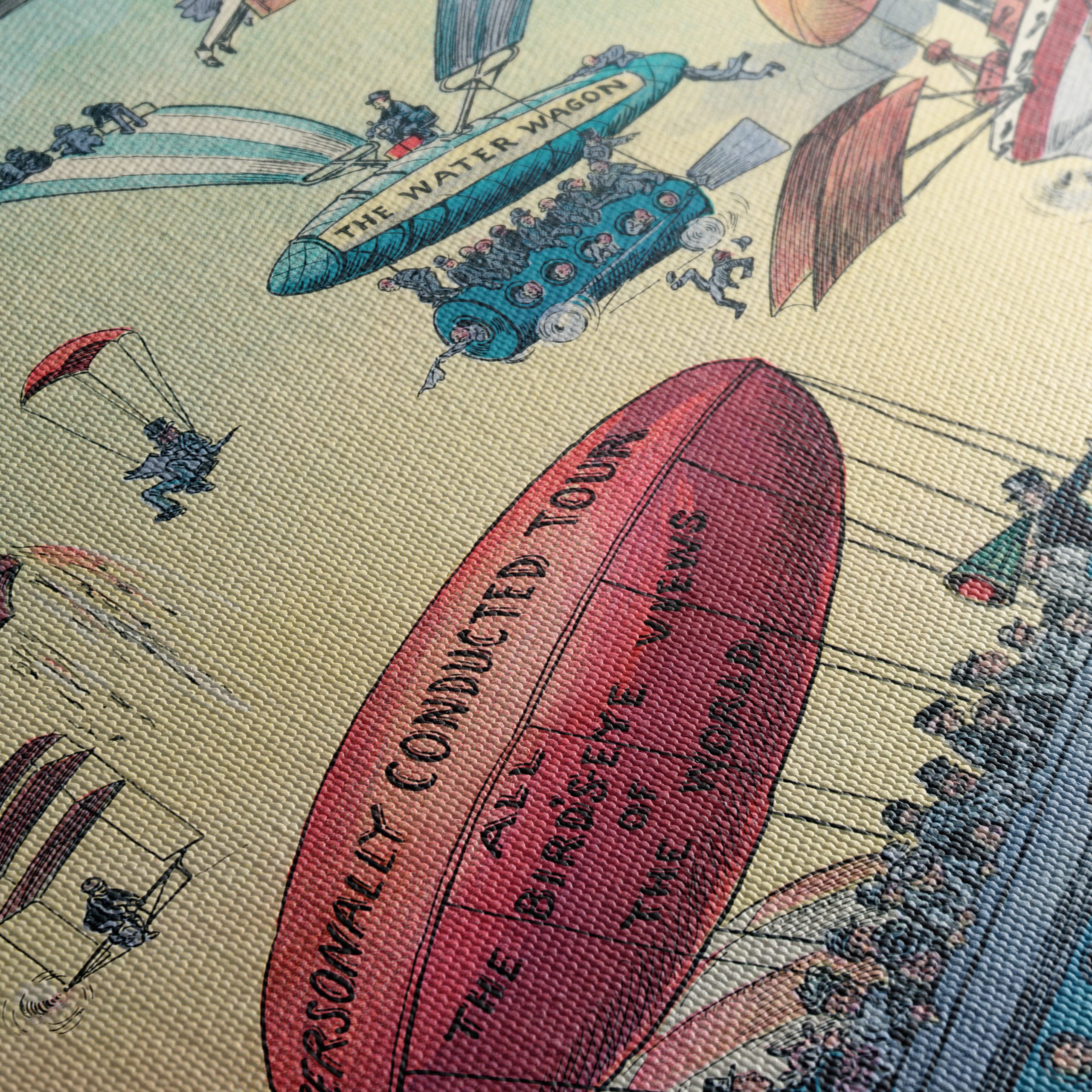 Whimsical Vintage Flight Illustrations - Image 5