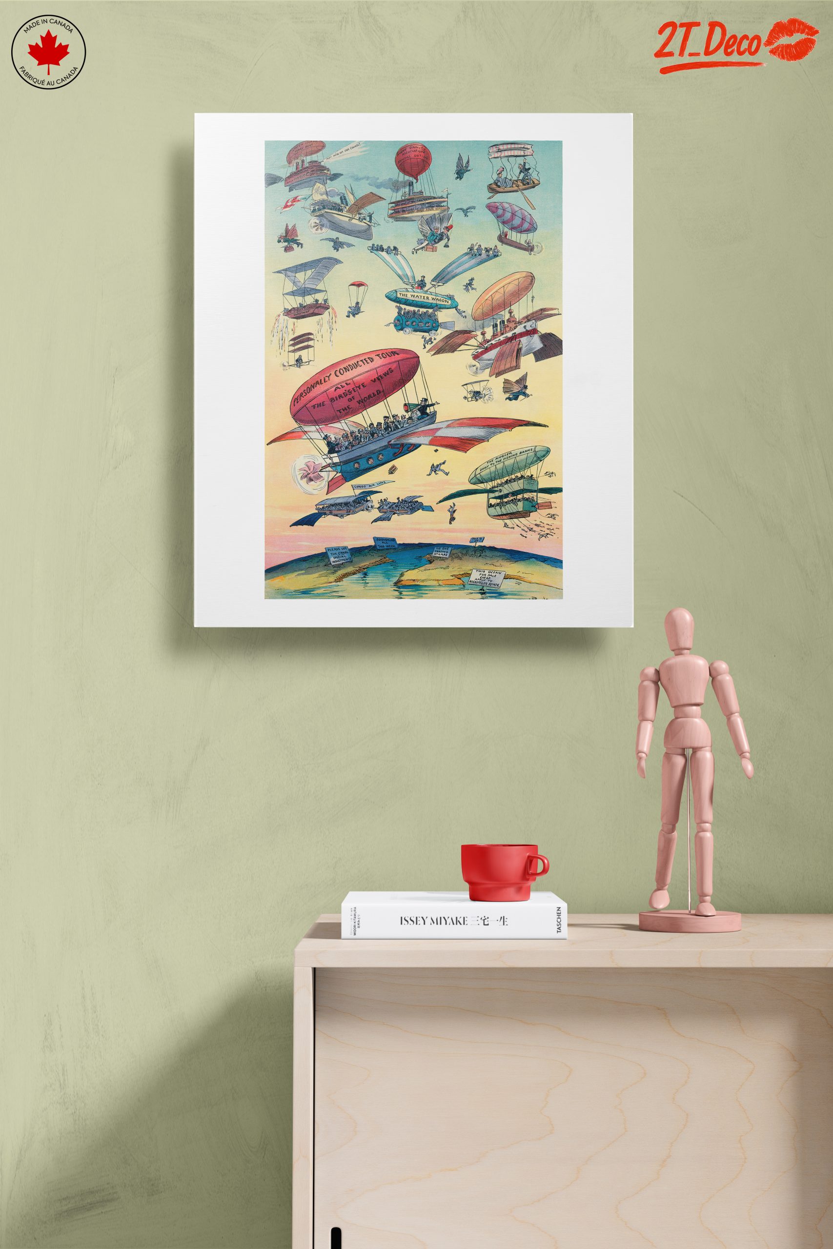 Whimsical Vintage Flight Illustrations - Image 14