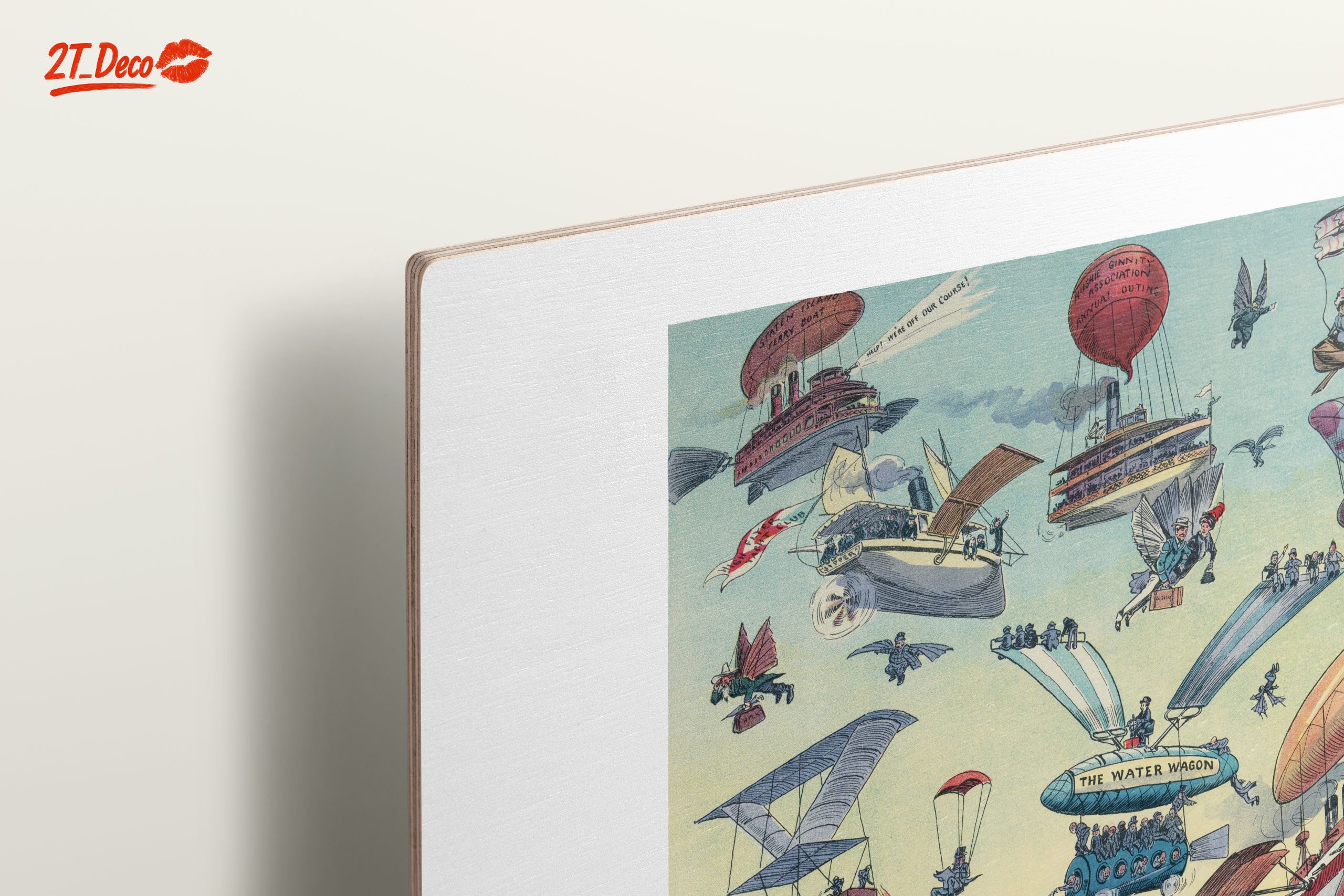 Whimsical Vintage Flight Illustrations - Image 15