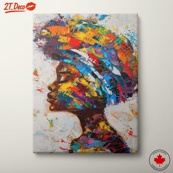 Vibrant Afro Art Portrait 6