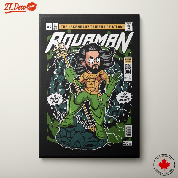 Aquaman Comic Art Featuring Marine Creature