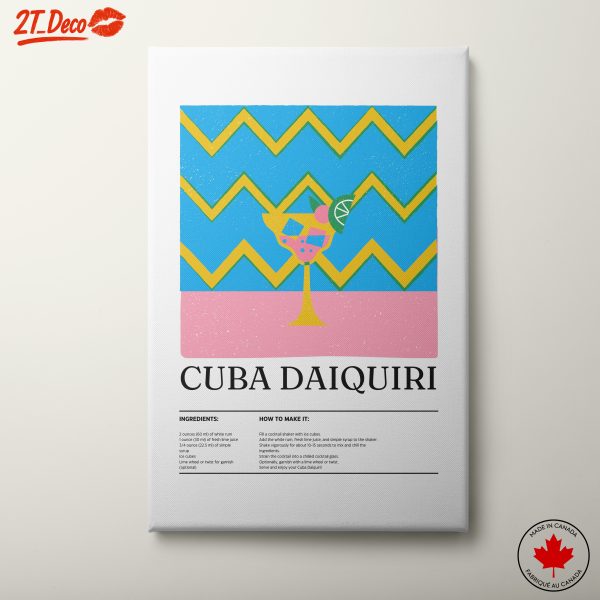 Cuba Daiquiri Cocktail Art