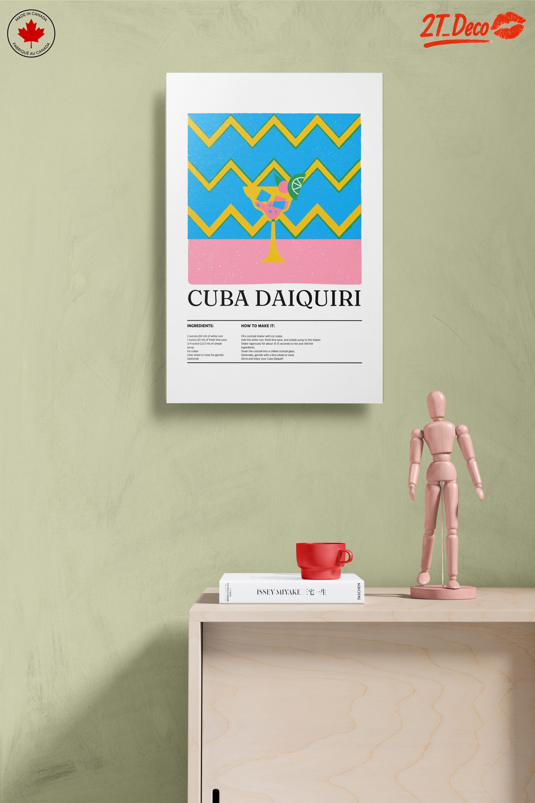Cuba Daiquiri Cocktail Art - Image 14