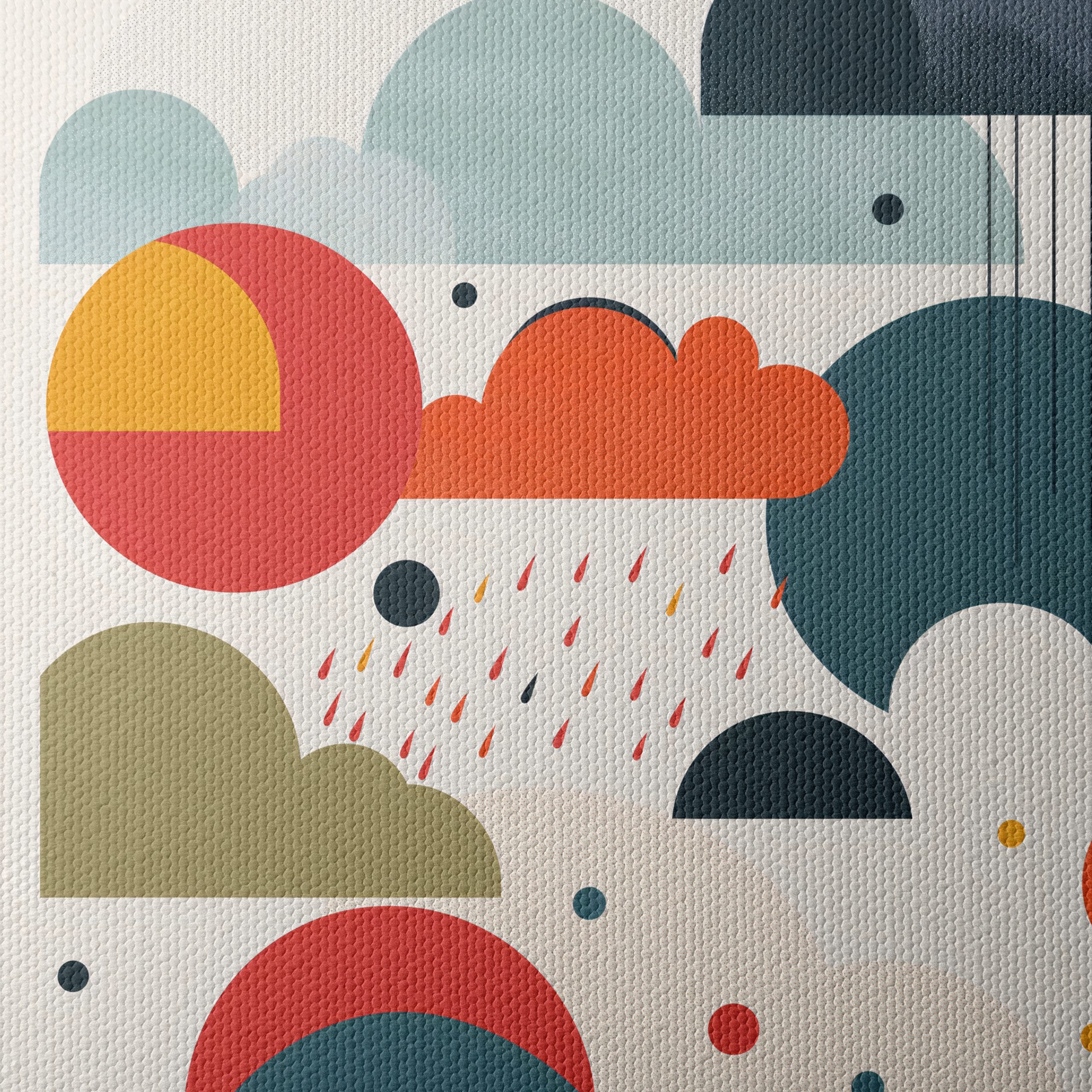 Colorful Abstract Cloud Artwork for Modern Spaces - Image 4