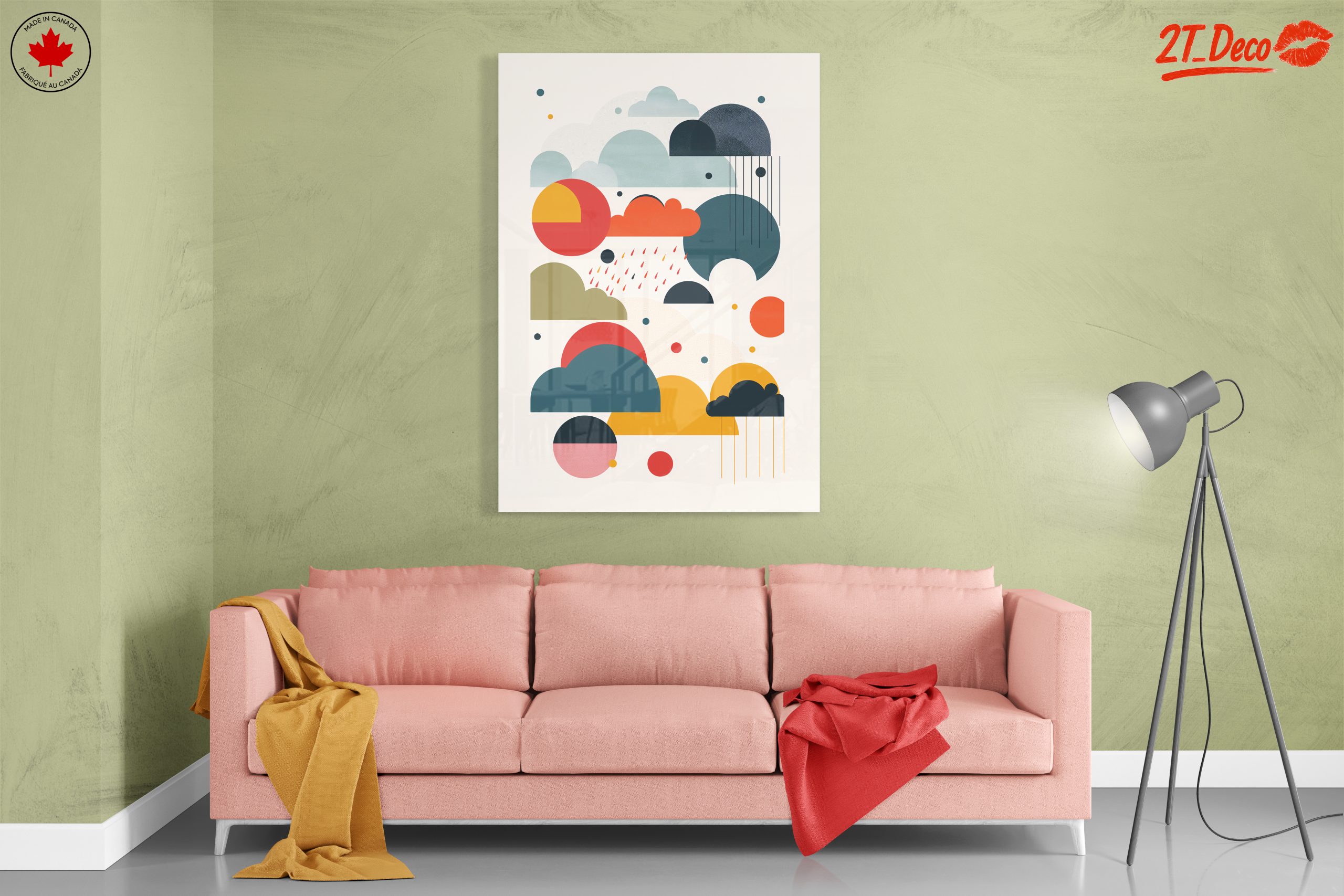 Colorful Abstract Cloud Artwork for Modern Spaces - Image 7
