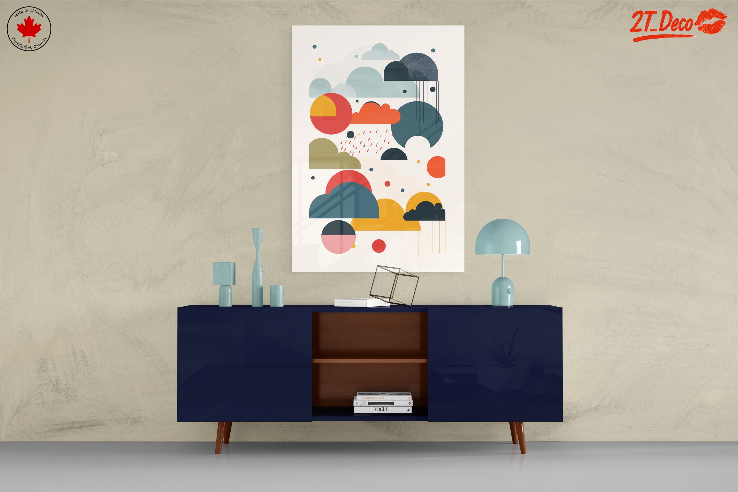 Colorful Abstract Cloud Artwork for Modern Spaces - Image 8
