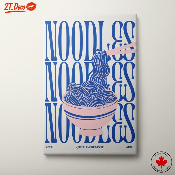 Stylized Noodles in Abstract Design