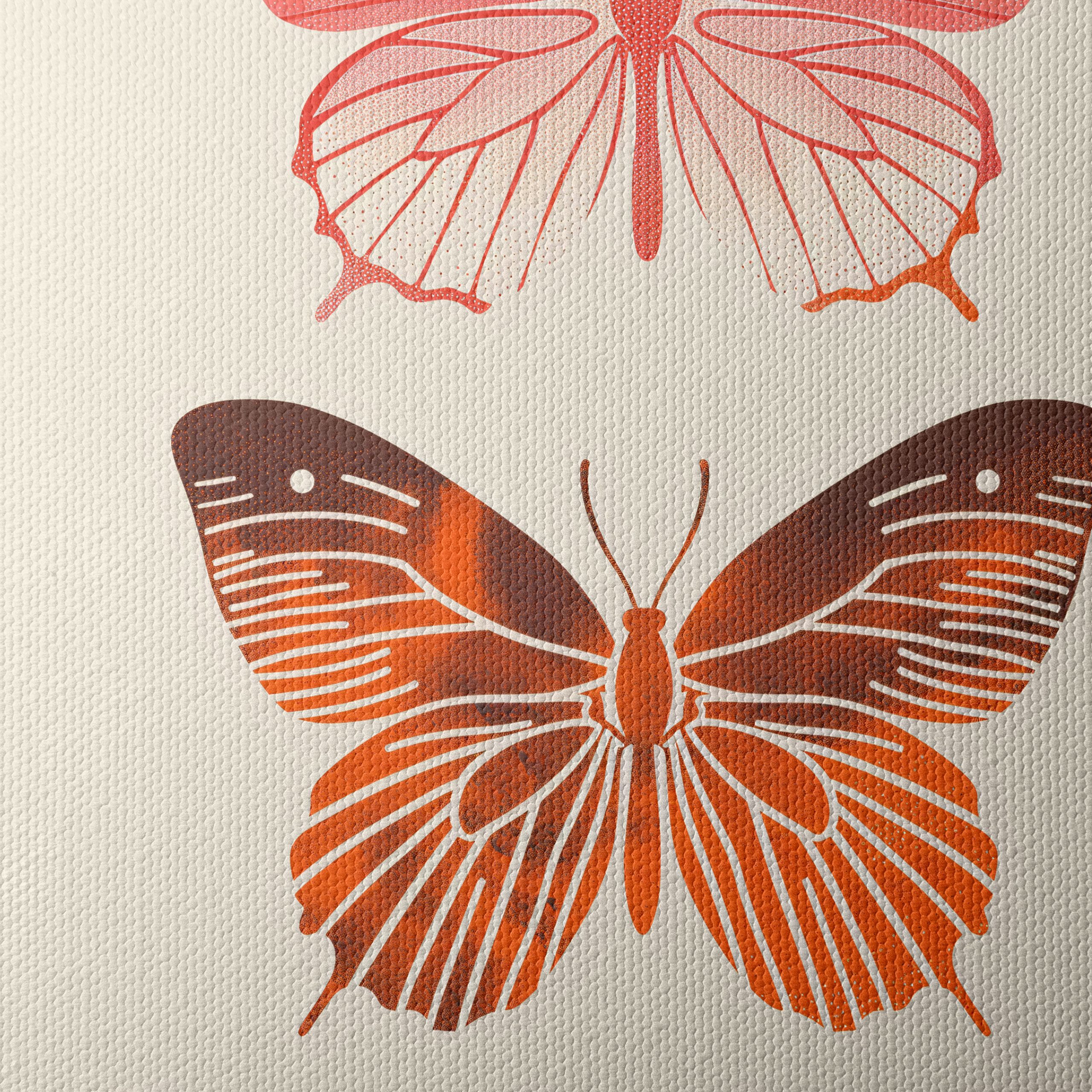 Stylized Butterfly Art with Warm Tones - Image 4