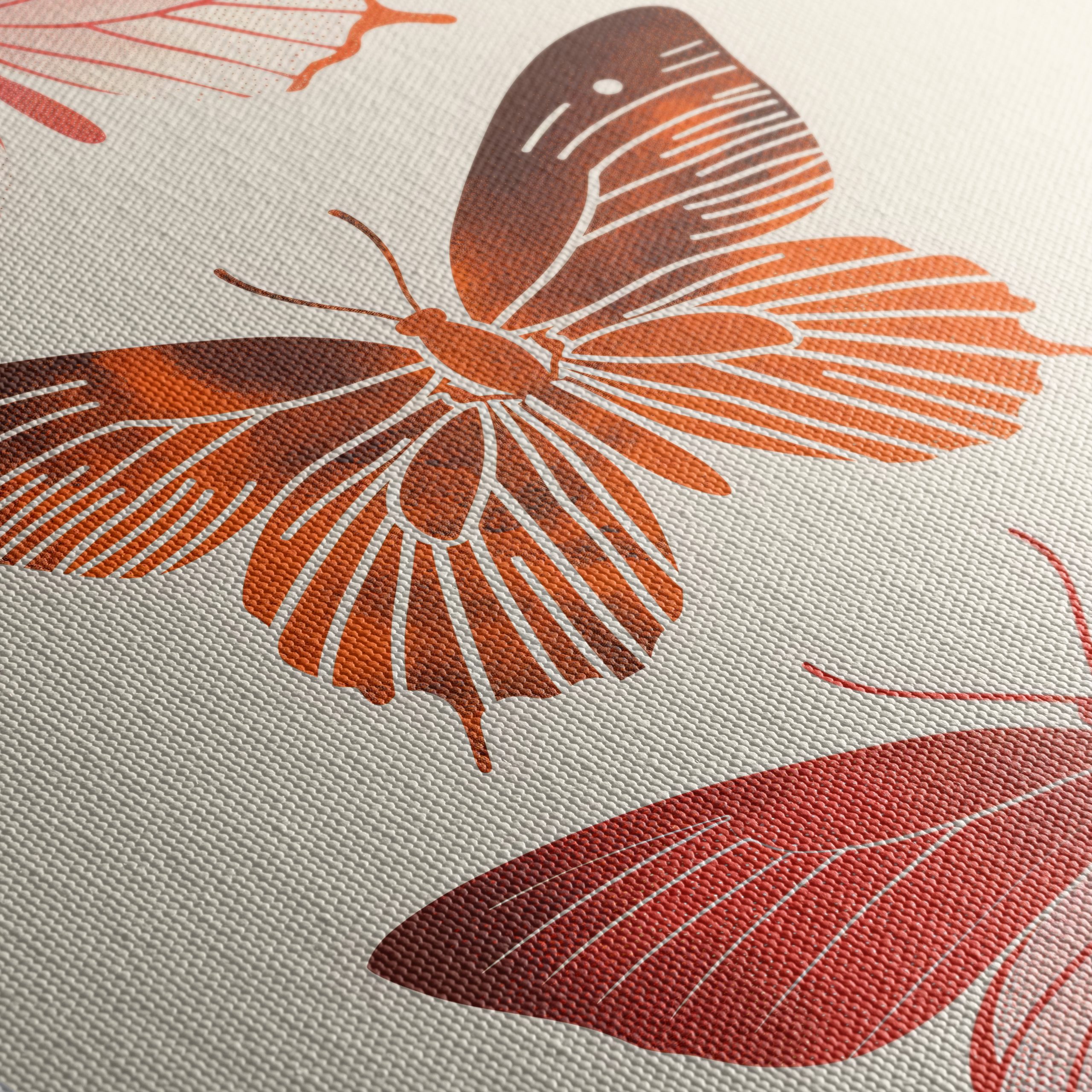 Stylized Butterfly Art with Warm Tones - Image 5