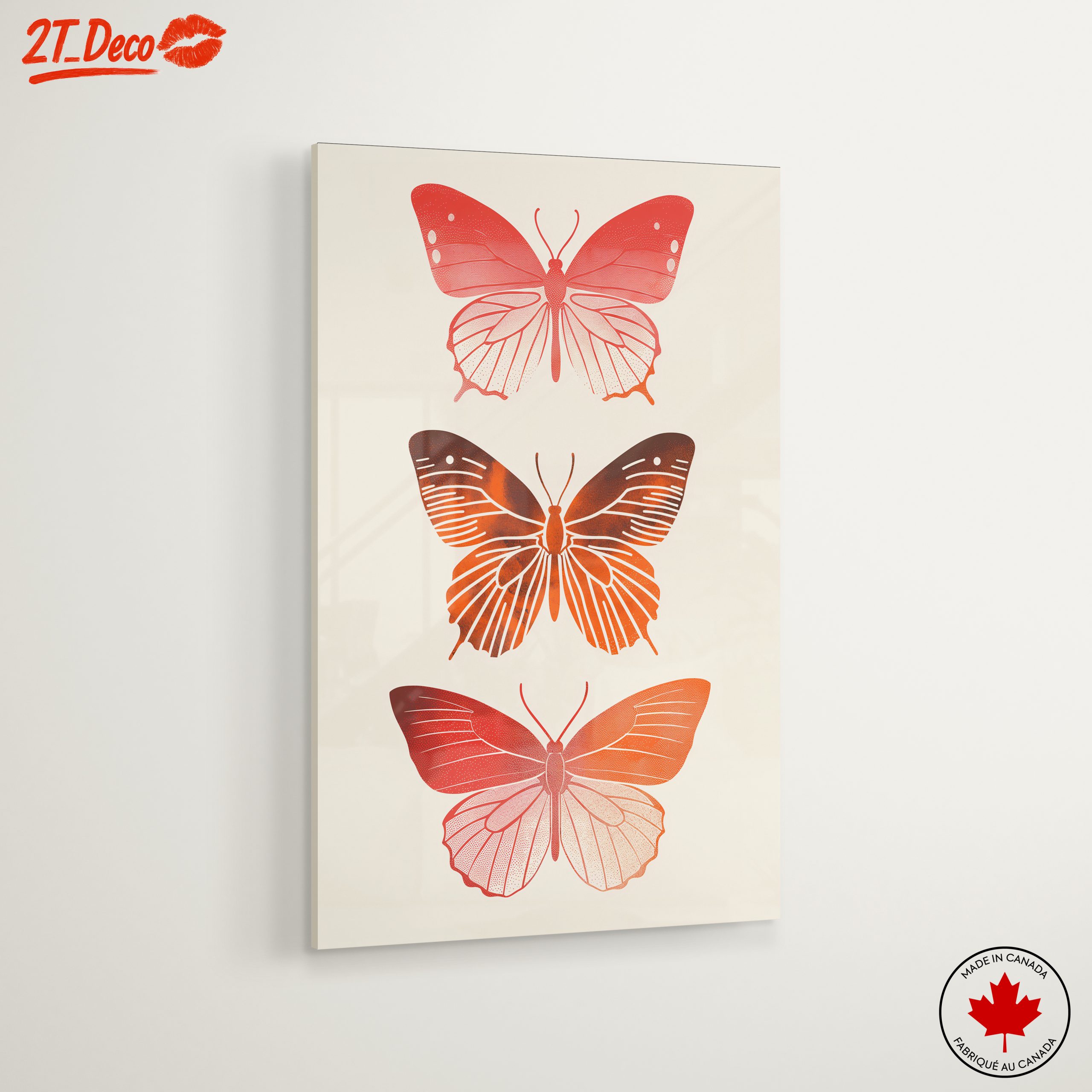 Stylized Butterfly Art with Warm Tones - Image 6