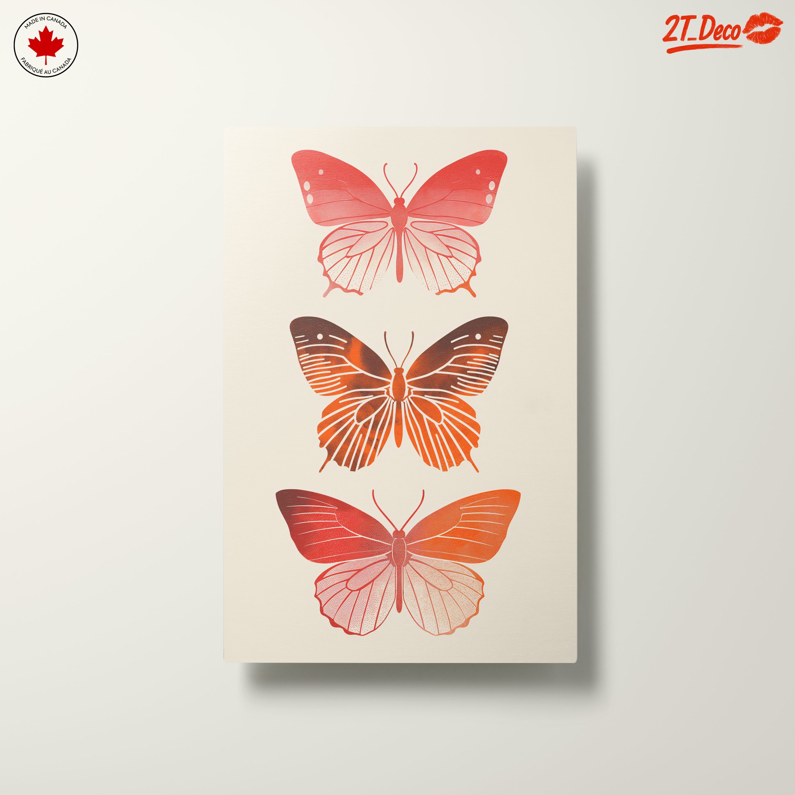 Stylized Butterfly Art with Warm Tones - Image 10