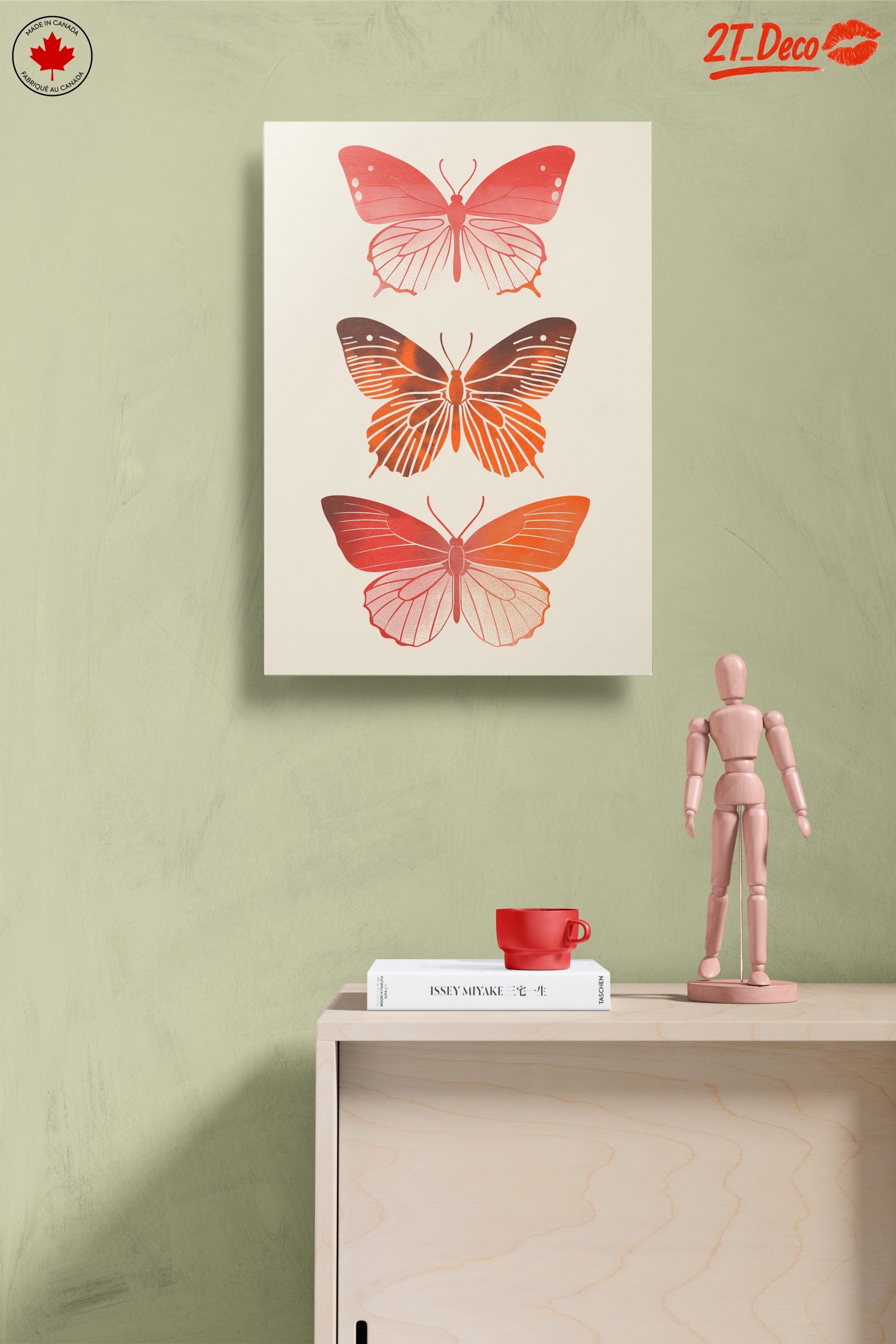 Stylized Butterfly Art with Warm Tones - Image 14