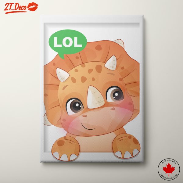 Cute Dinosaur Character with Humor