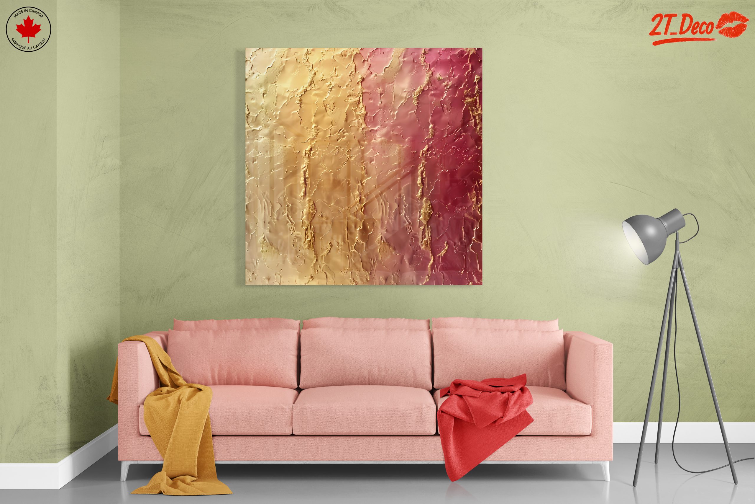 Textured Abstract Warm Cool Art - Image 7
