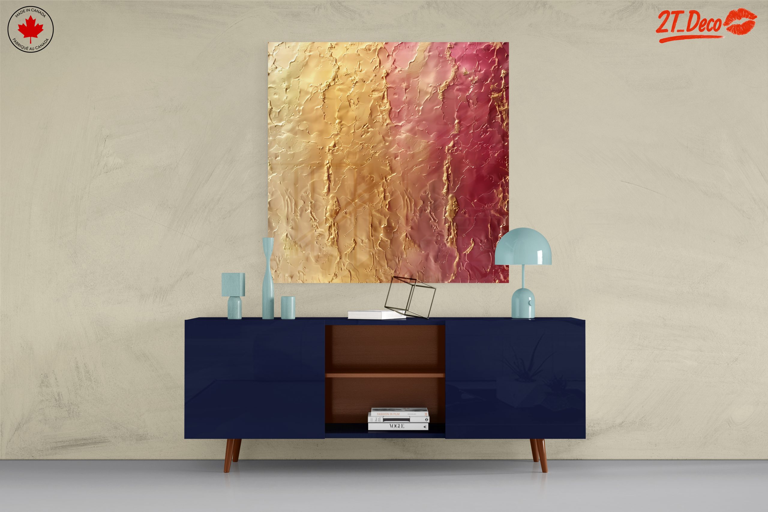 Textured Abstract Warm Cool Art - Image 8