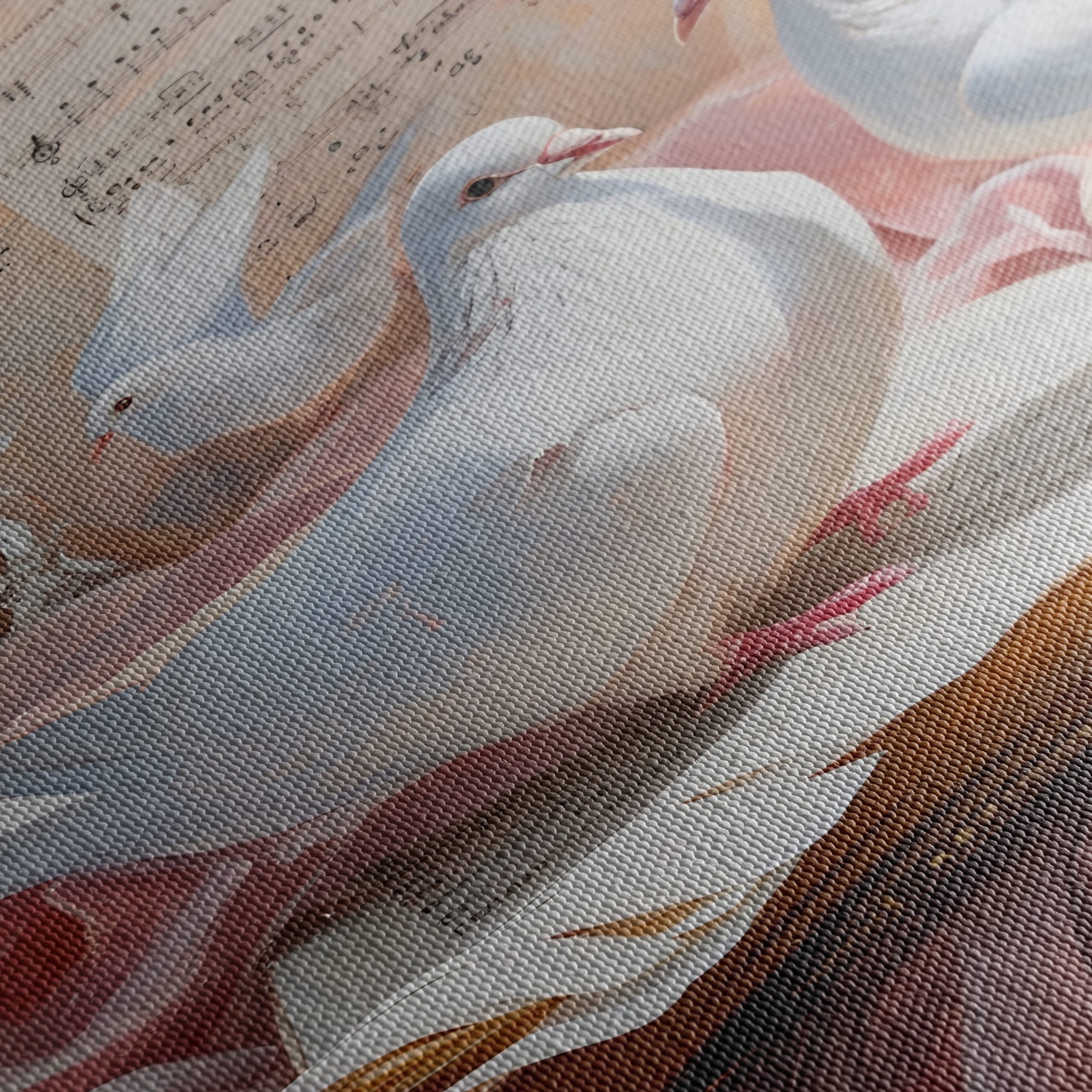 Delicate Doves on Open Book - Image 5