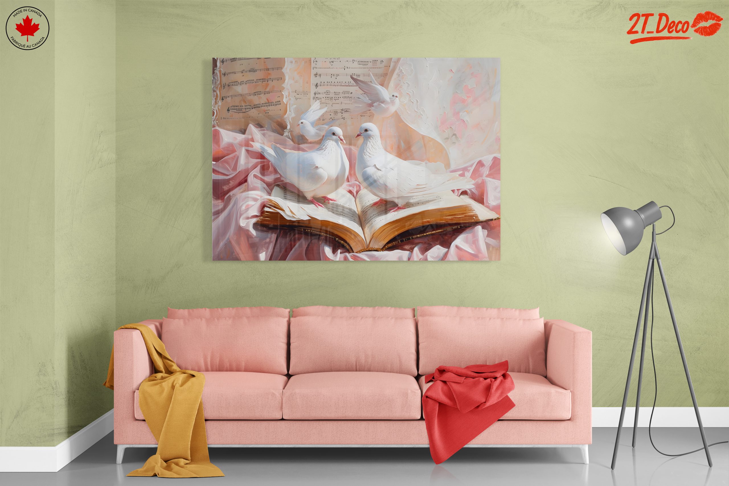 Delicate Doves on Open Book - Image 7