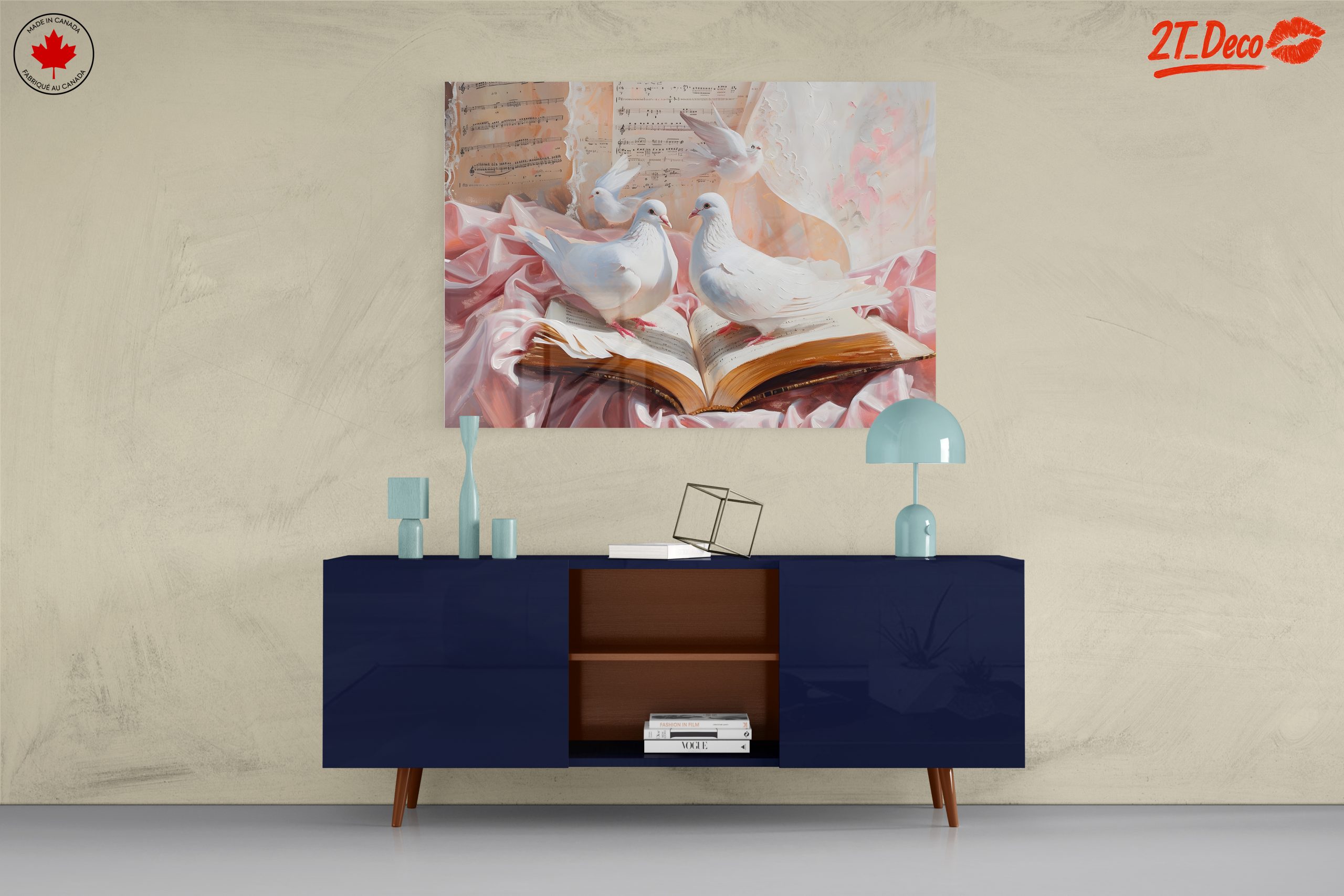 Delicate Doves on Open Book - Image 8