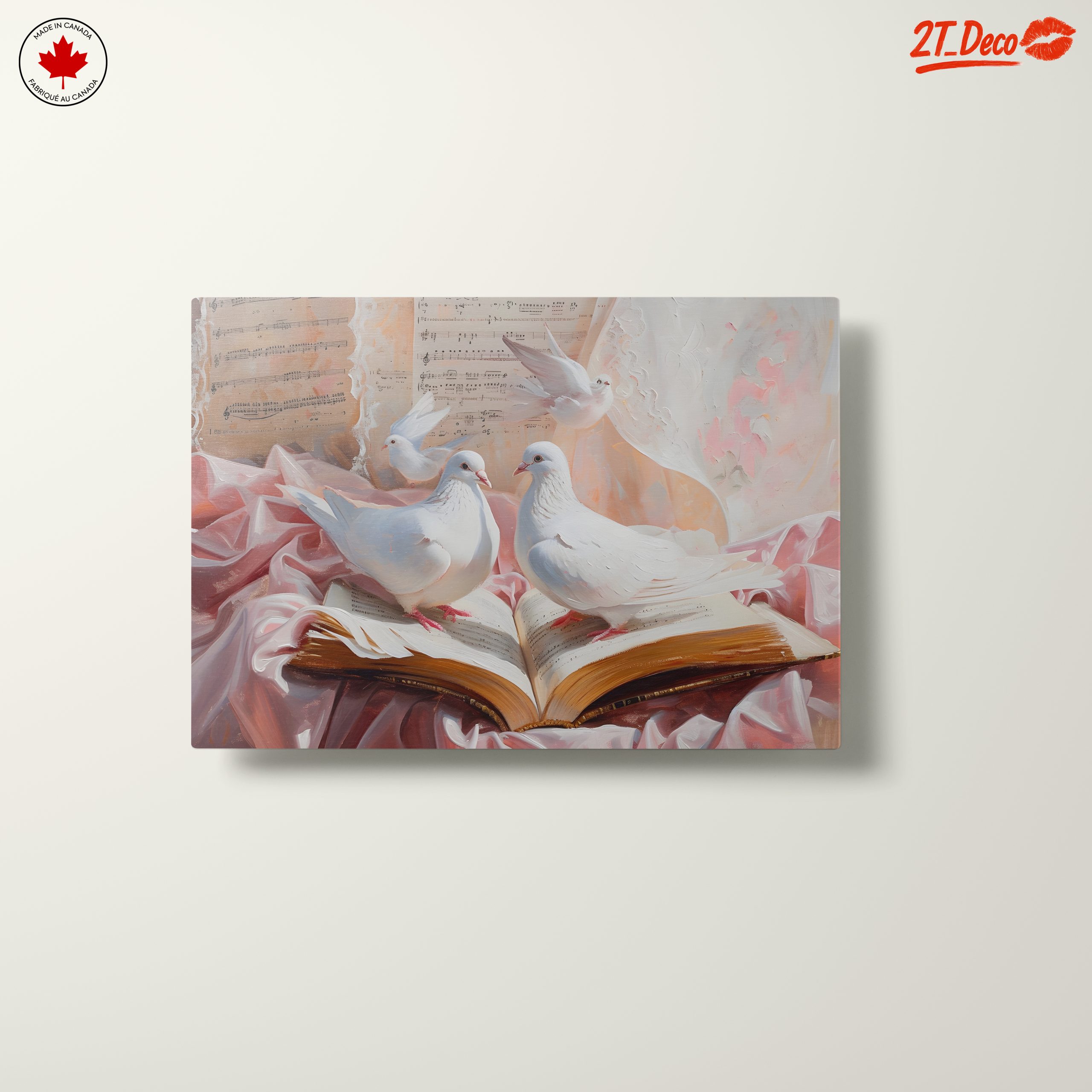Delicate Doves on Open Book - Image 10