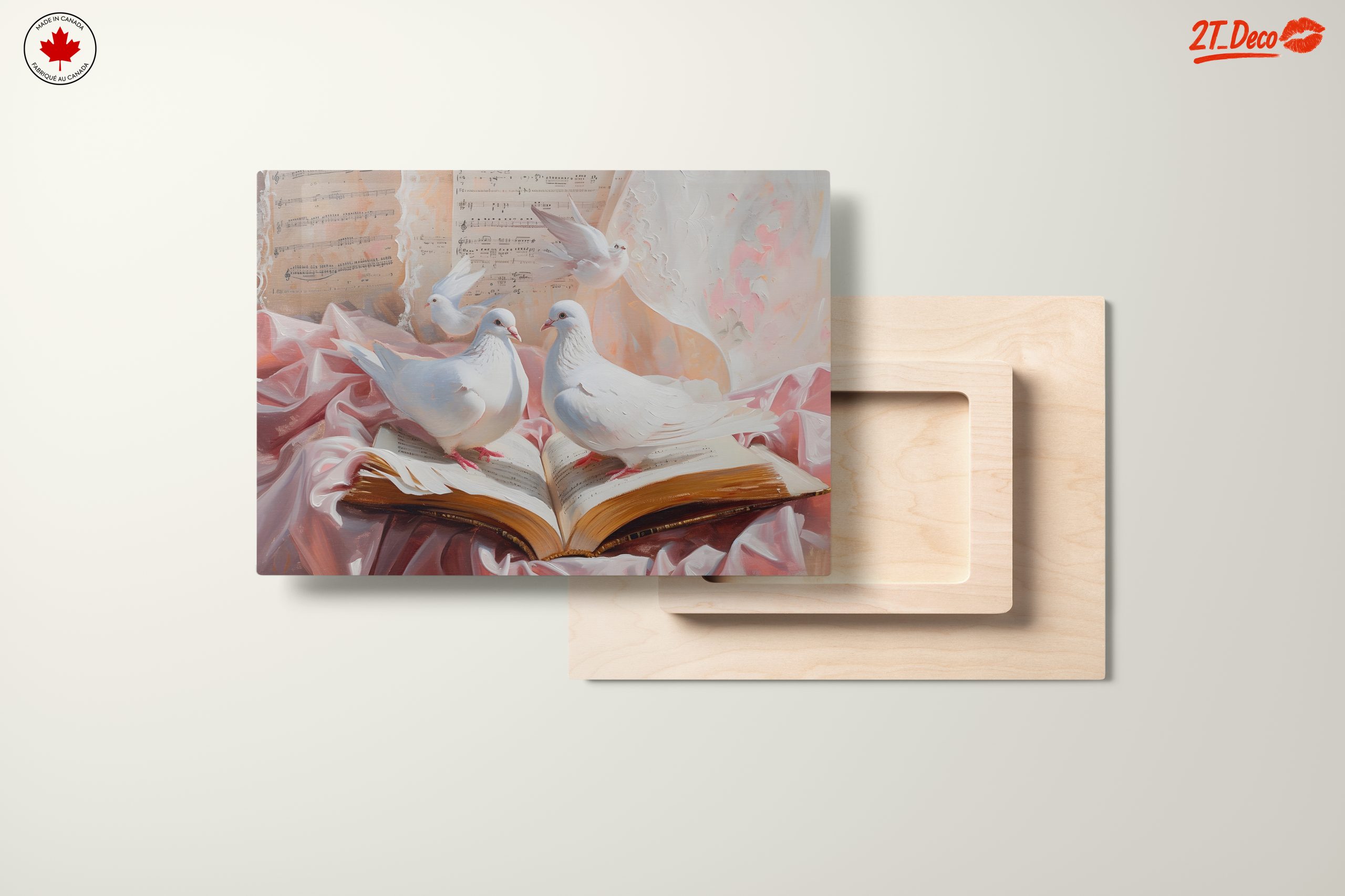 Delicate Doves on Open Book - Image 11