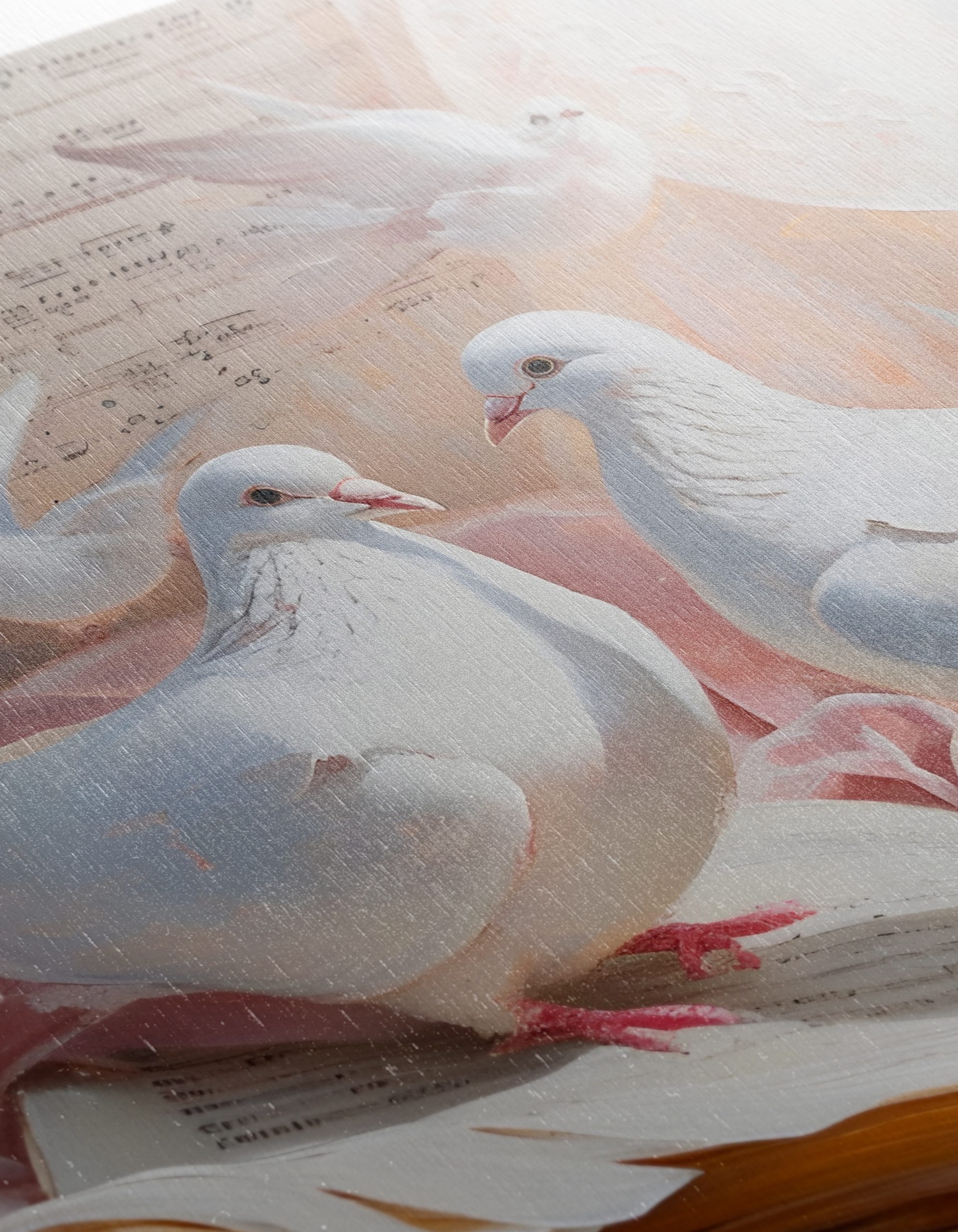 Delicate Doves on Open Book - Image 12