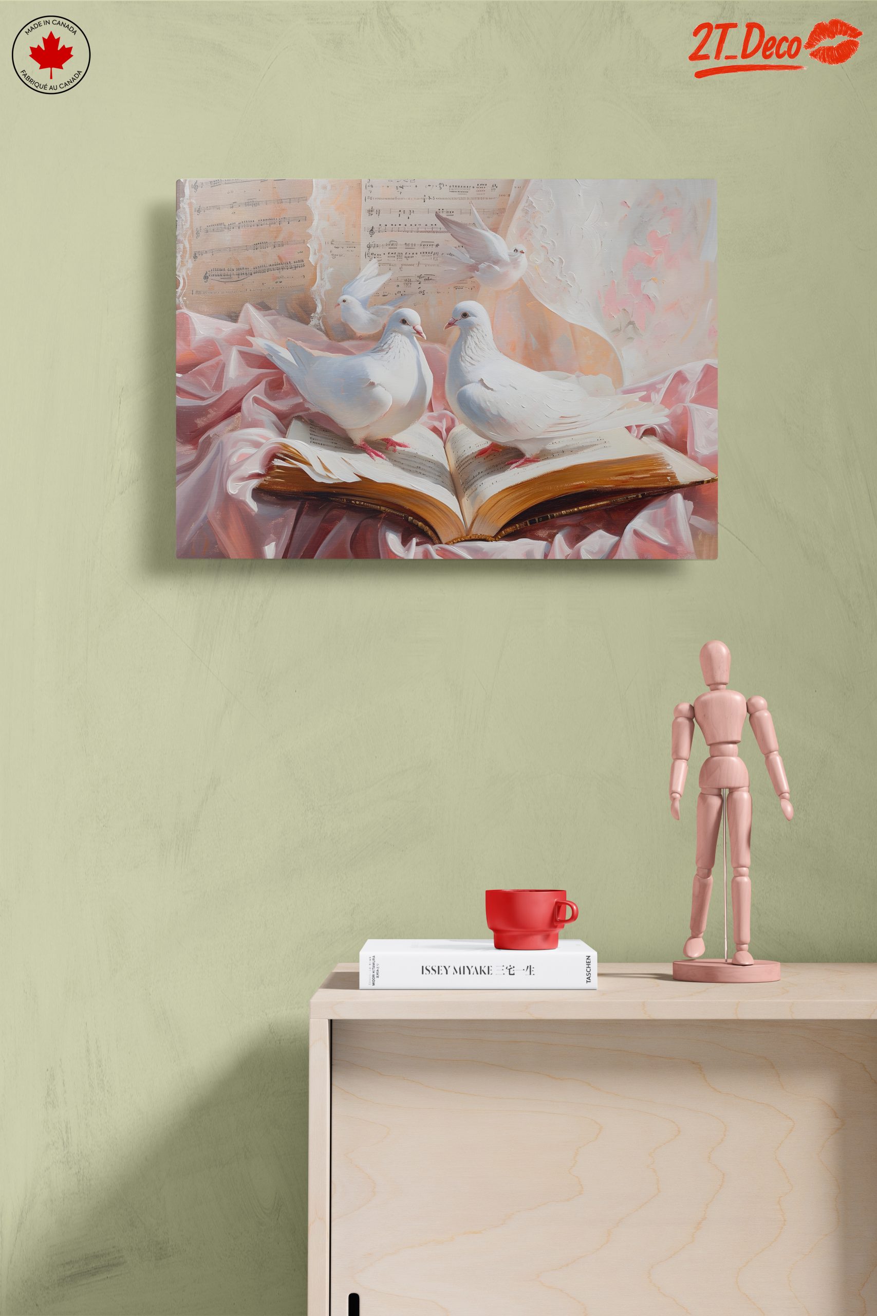 Delicate Doves on Open Book - Image 14