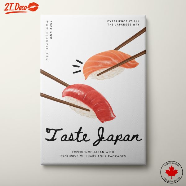 Stylized Sushi Experience Art