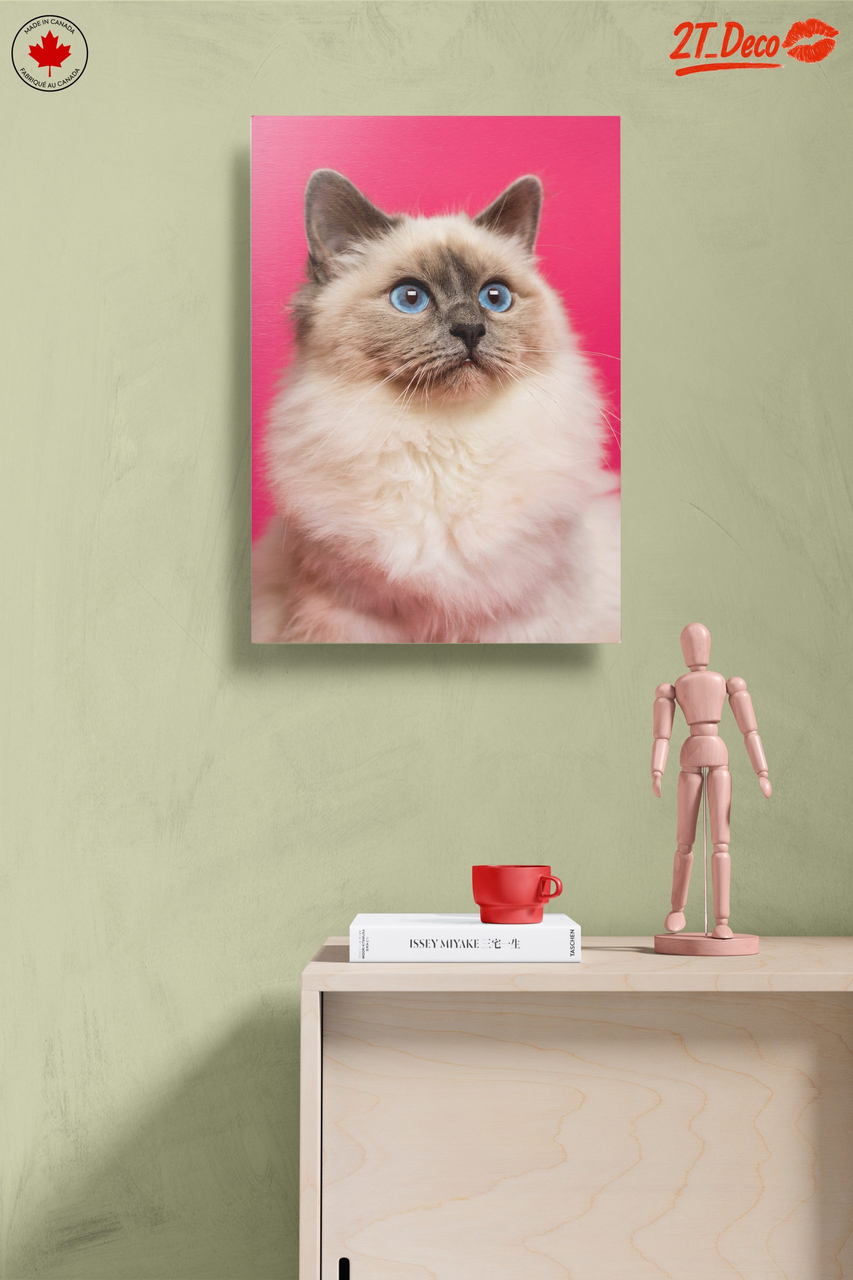 Stunning Cat Portrait with Blue Eyes - Image 14